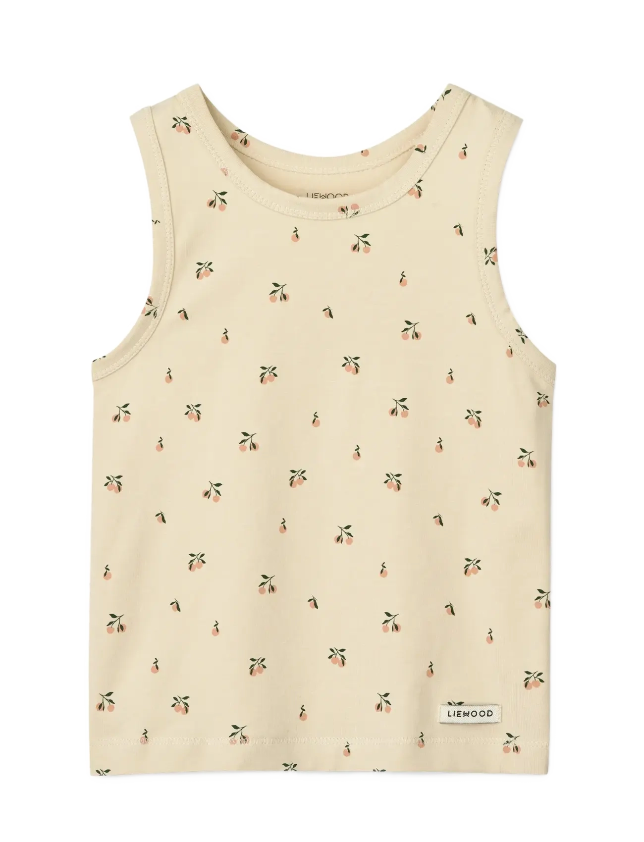 Liewood - Faris Printed Tank Top 2-pack - t-shirts - mini peach sea shell / stripe mix - 2