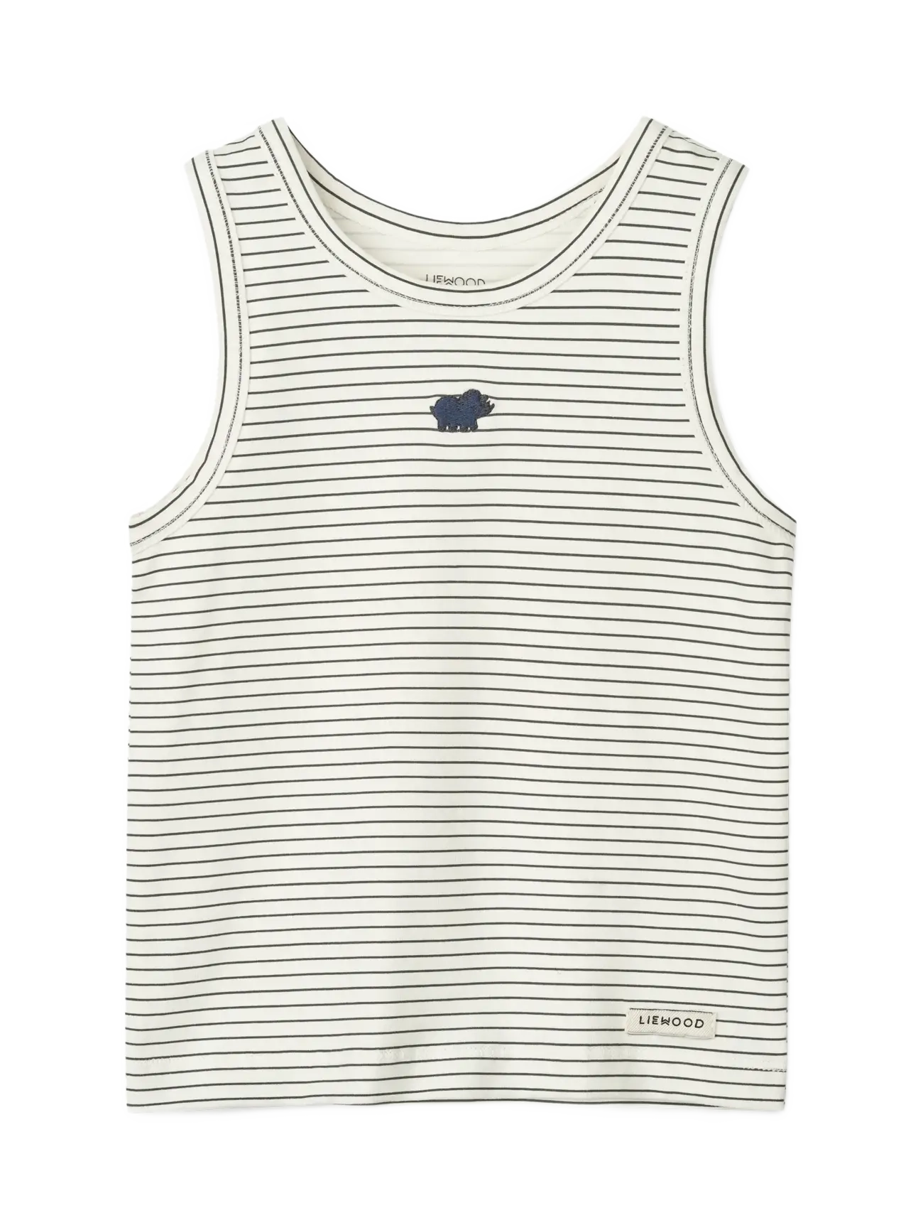 Liewood - Faris Printed Tank Top 2-pack - tanktops - mini dinosaurs creme / stripe mix - 1