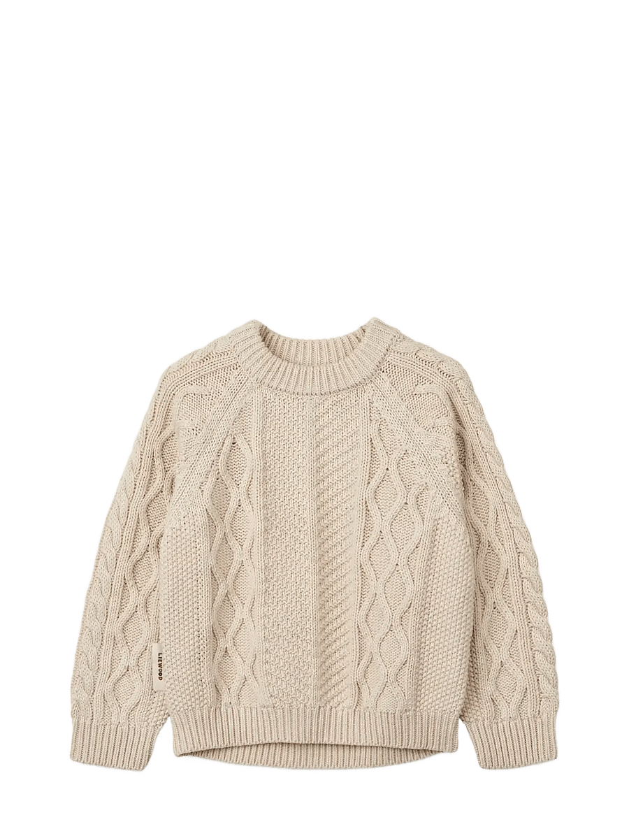 Liewood - Callio Knit Jumper - trøjer - sandy - 0