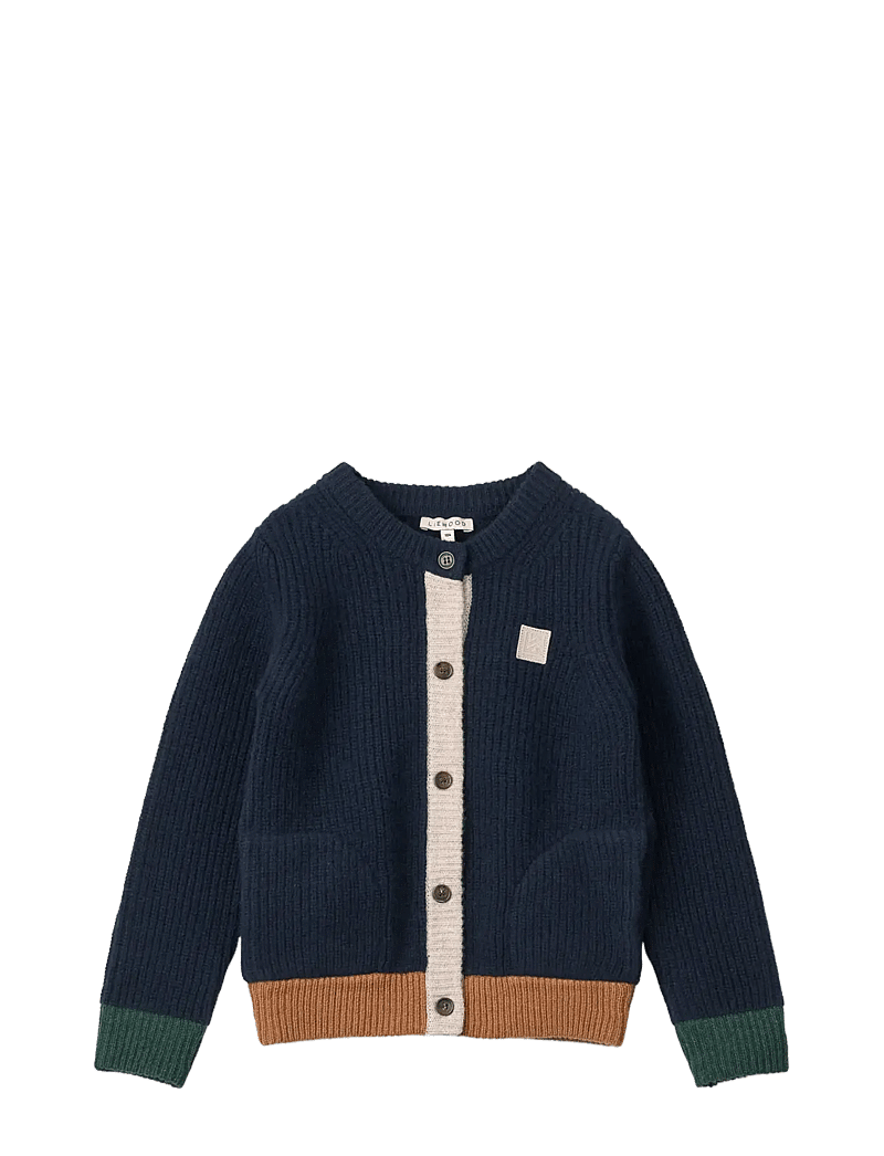 Liewood - Tiago Knit Cardigan - cardigans - classic navy - 0
