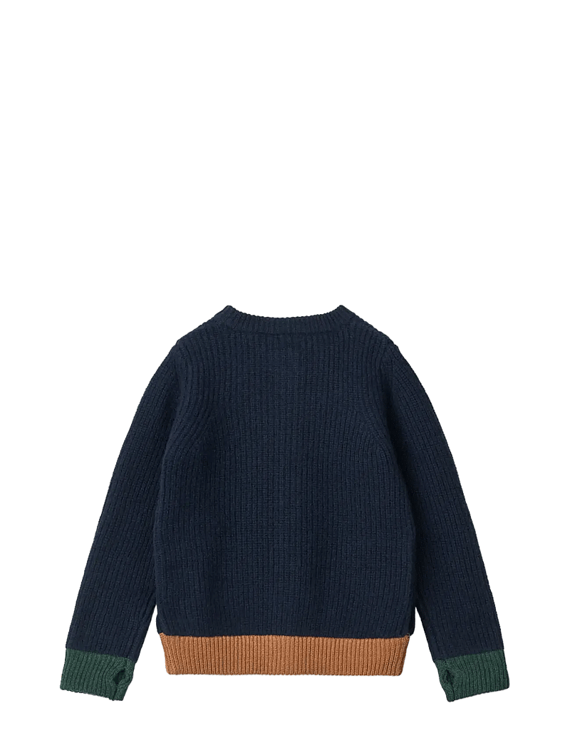 Liewood - Tiago Knit Cardigan - cardigans - classic navy - 1