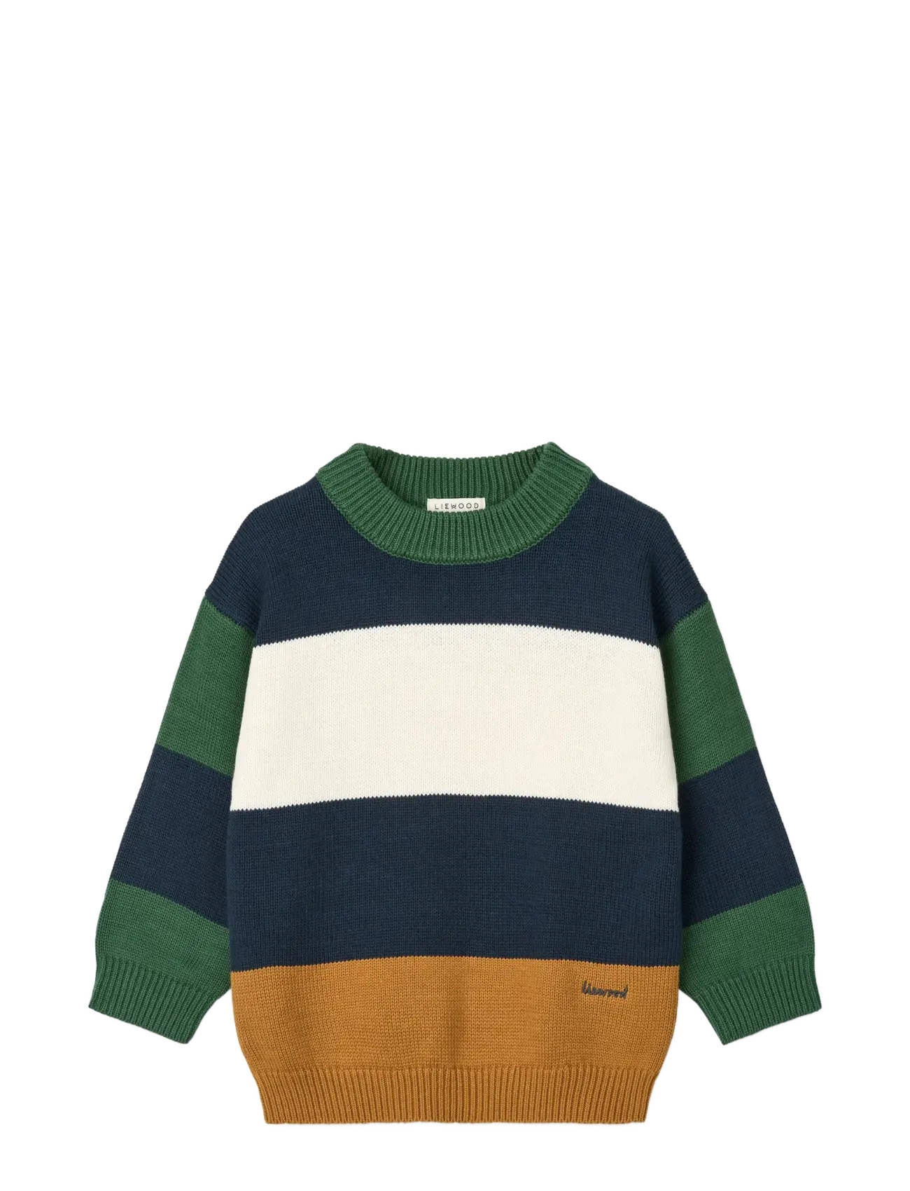 Liewood Orlane Stripe Knit Jumper, Børn, Stribet Striktrøje, Multi/mønstret, Str: 134/140