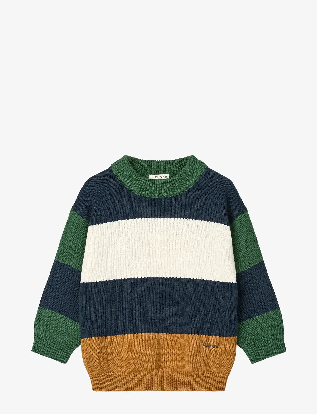 Liewood - Orlane Stripe Knit Jumper - pullover - classic navy multi mix - 0