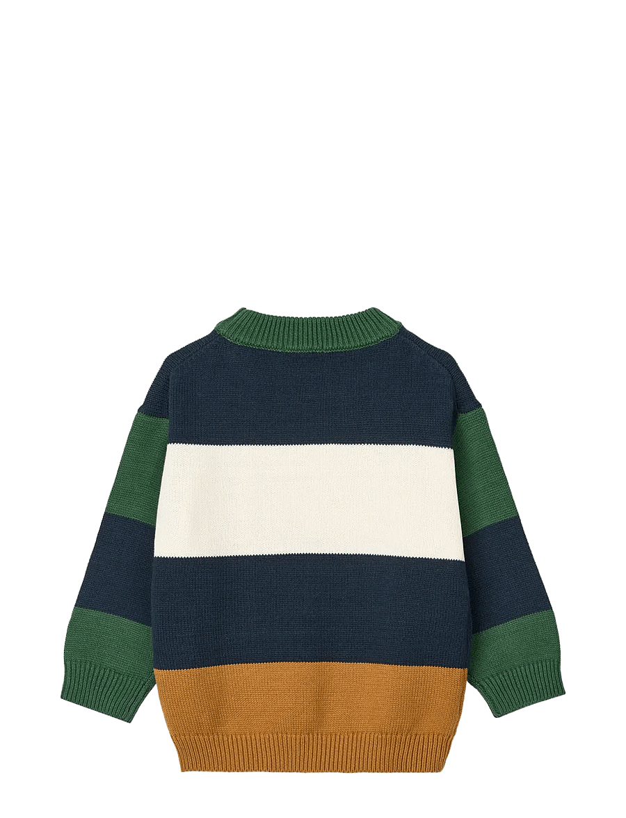 Liewood - Orlane Stripe Knit Jumper - pullover - classic navy multi mix - 1