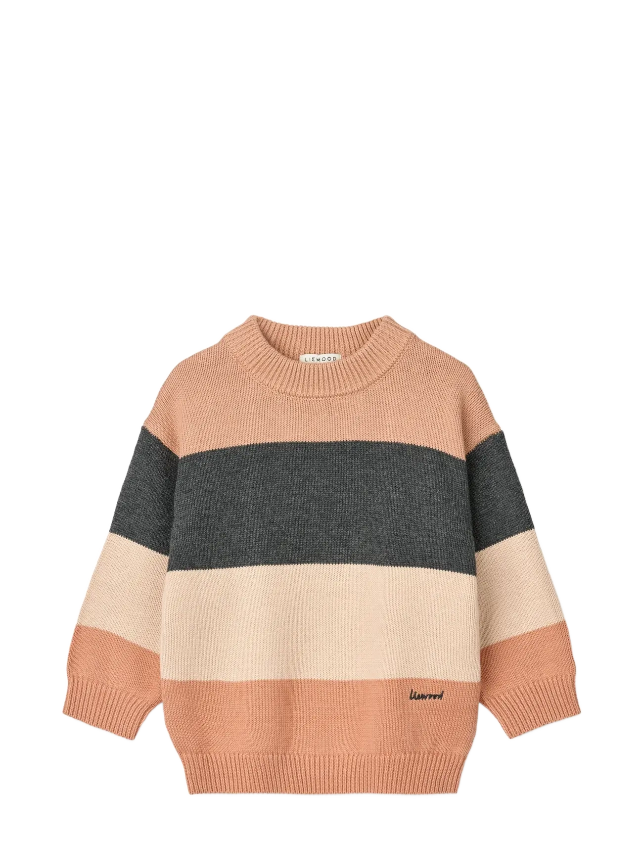 Liewood Orlane Stripe Knit Jumper, Børn, Stribet Striktrøje, Multi/mønstret, Str: 86/92