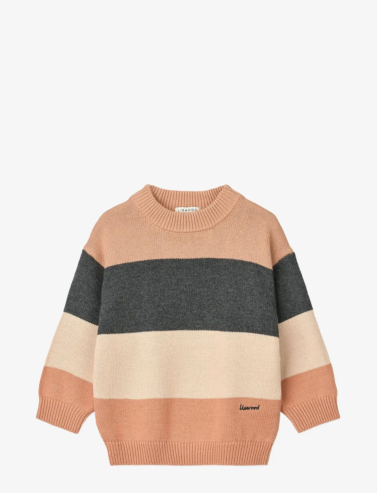 Liewood - Orlane Stripe Knit Jumper - trøjer - pale tuscany multi mix - 0
