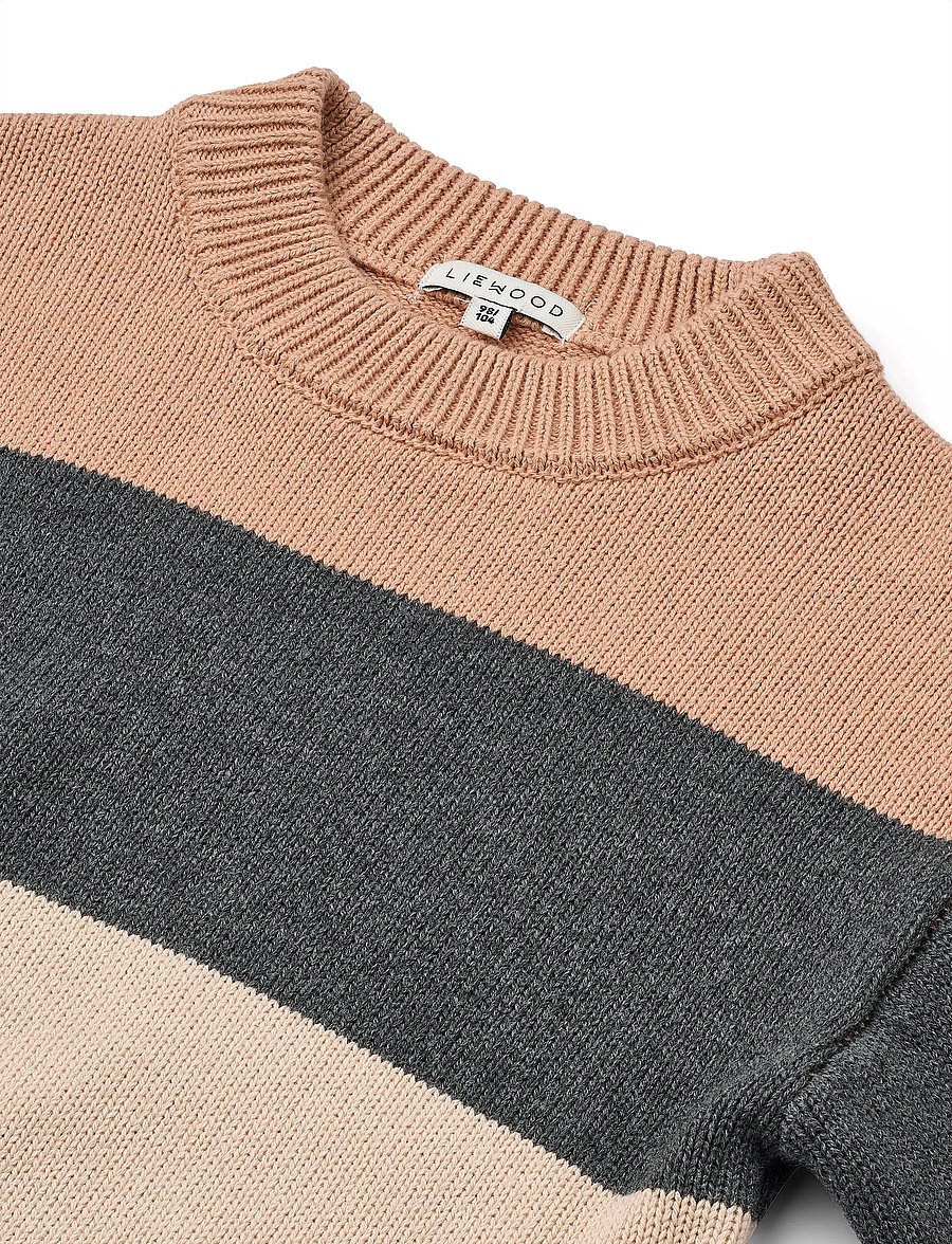 Liewood - Orlane Stripe Knit Jumper - trøjer - pale tuscany multi mix - 2