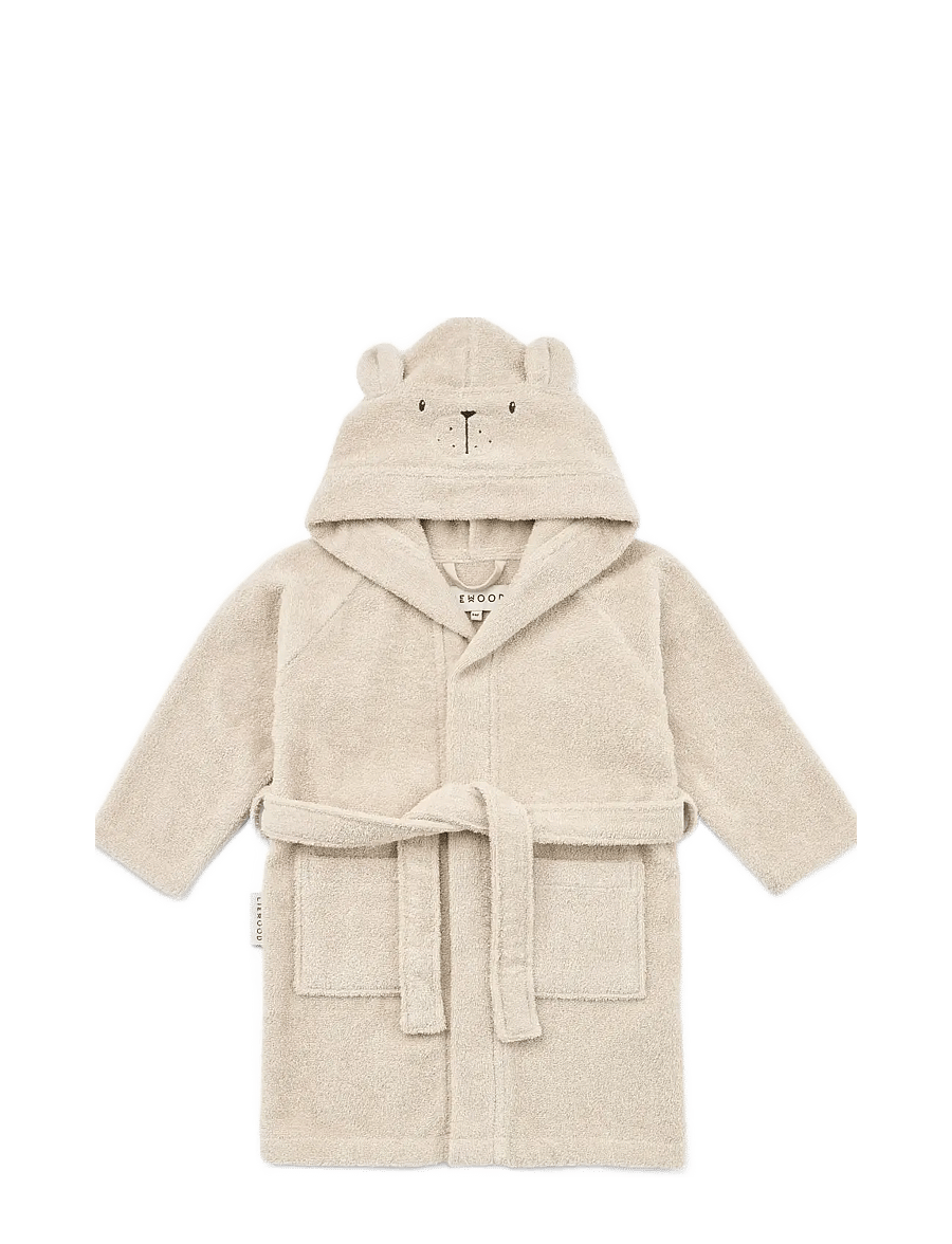 Liewood - Lily Polarbear Bathrobe - naktiniai ir apatiniai drabužiai - sandy - 0