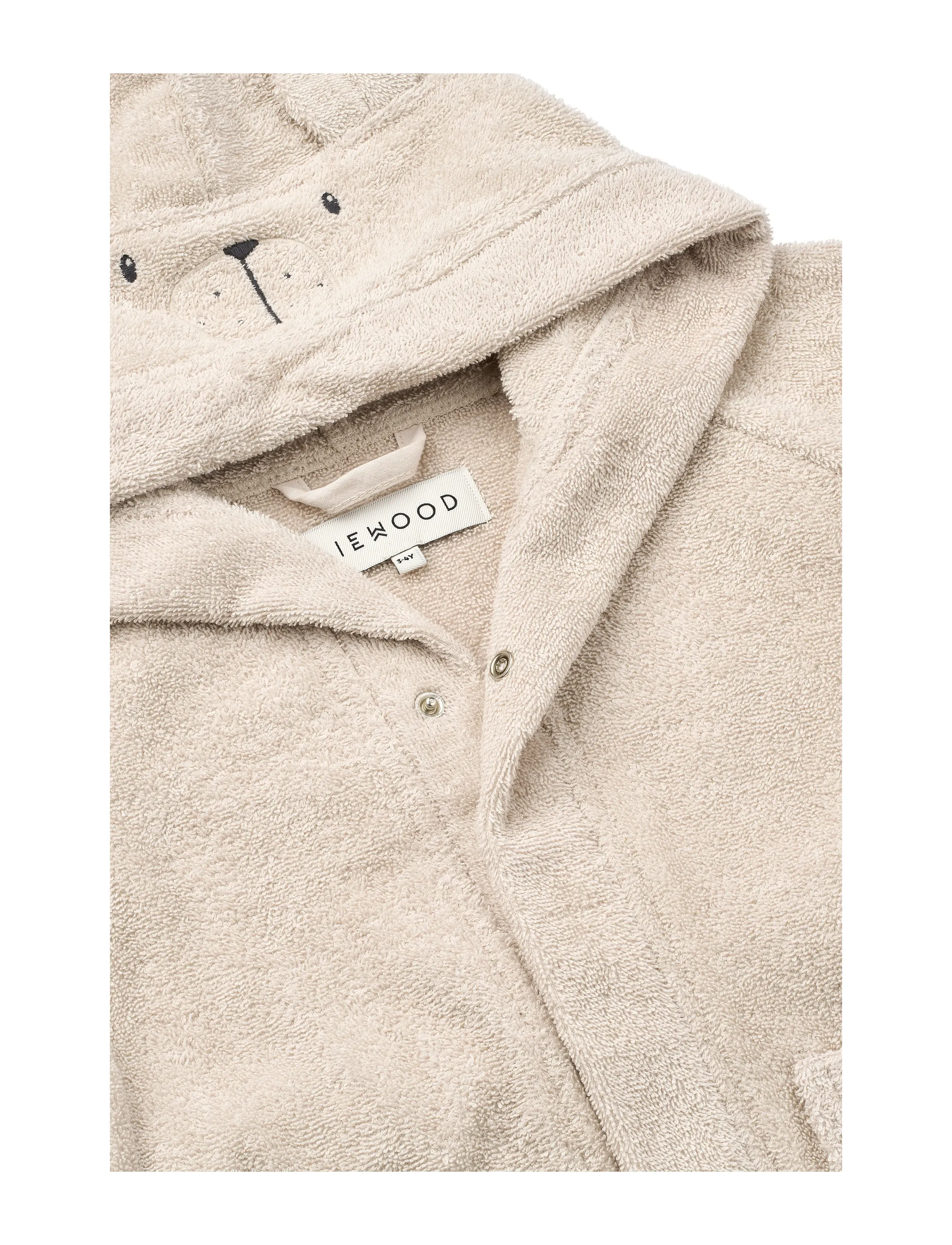 Liewood - Lily Polarbear Bathrobe - naktiniai ir apatiniai drabužiai - sandy - 2