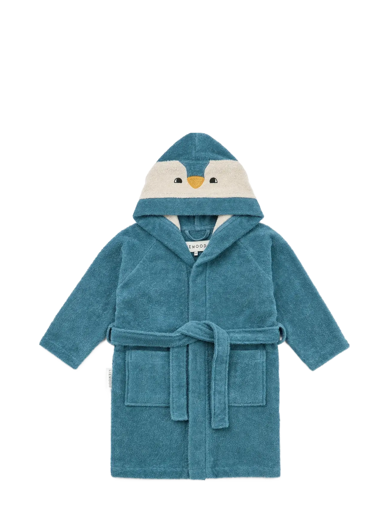 Liewood Lily Penguin Bathrobe, 1/2Y, Night & Underwear, Blau - Bathrobes, Kinder