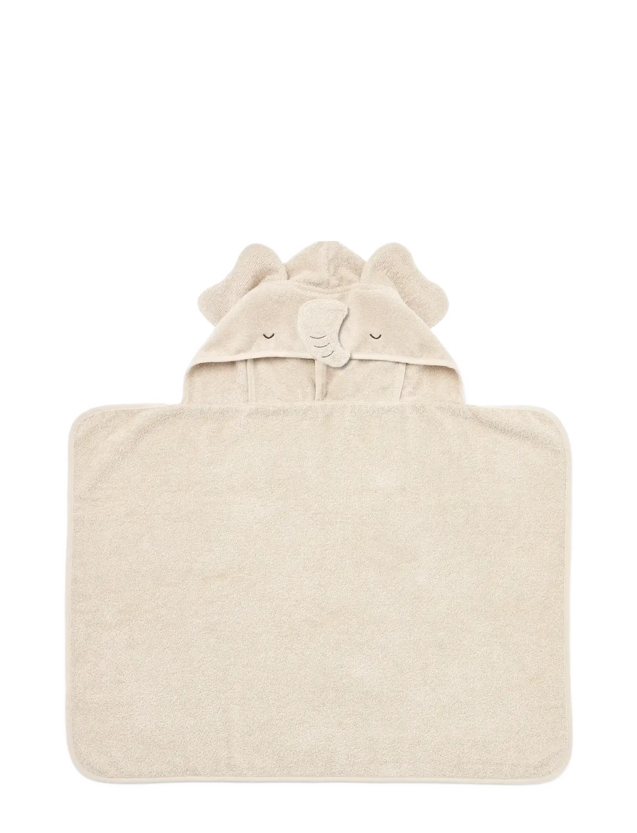 Liewood - Vilas Elephant Baby Hooded Towel - handklæði - sandy - 0