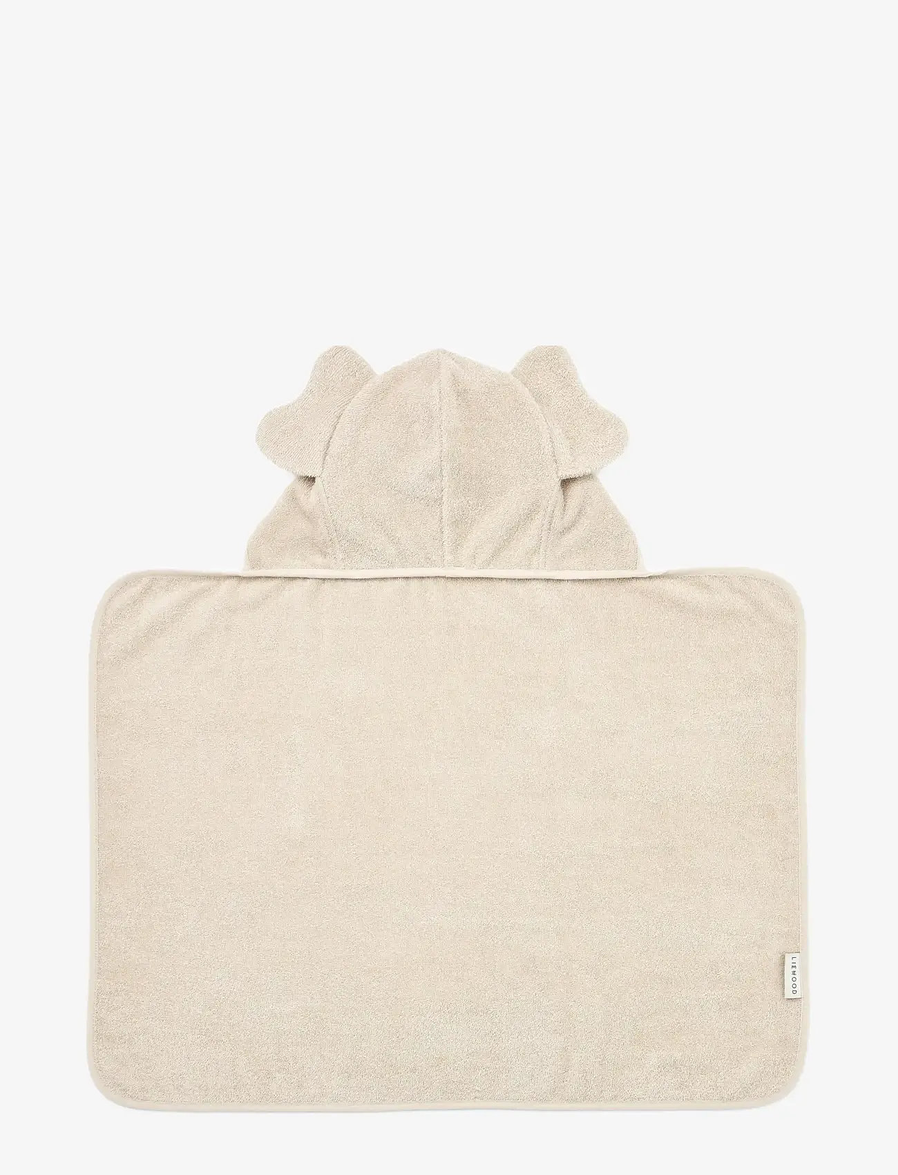 Liewood - Vilas Elephant Baby Hooded Towel - håndklæder - sandy - 1