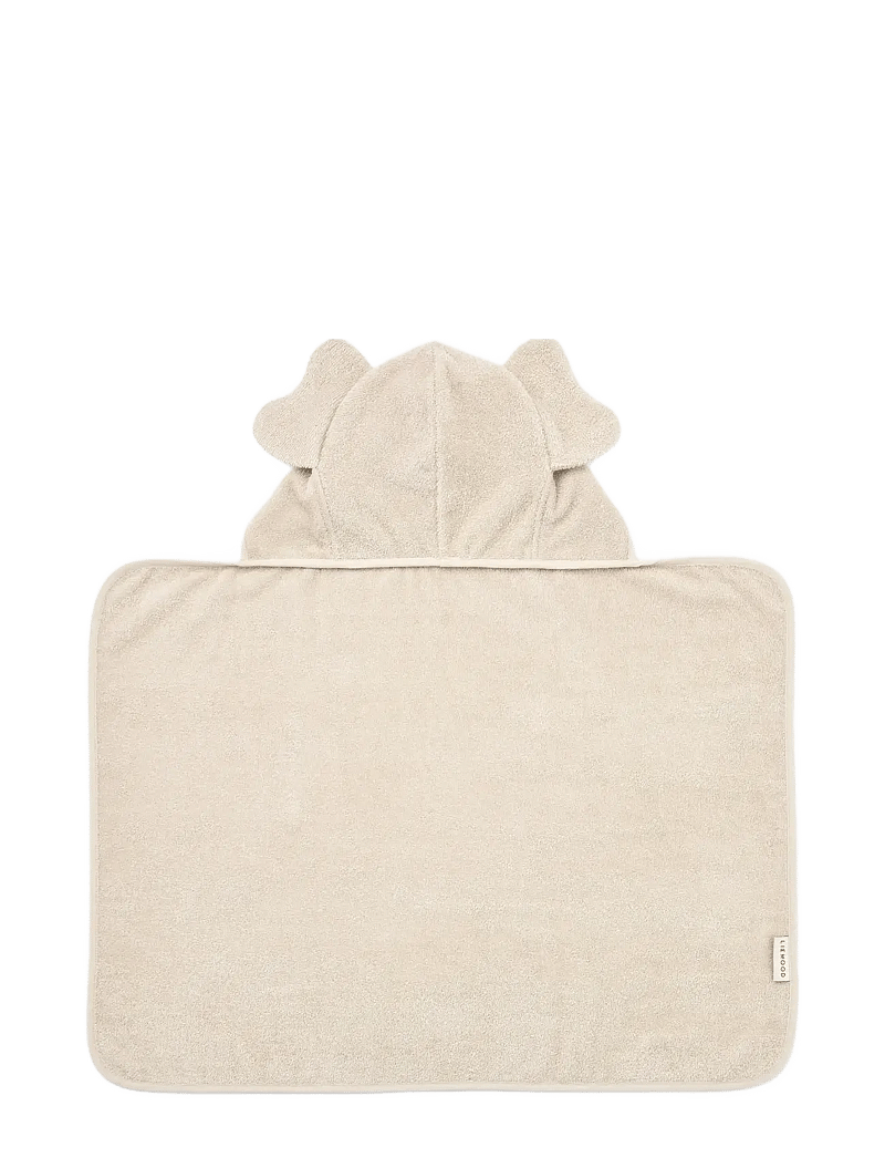 Liewood - Vilas Elephant Baby Hooded Towel - håndklæder - sandy - 1