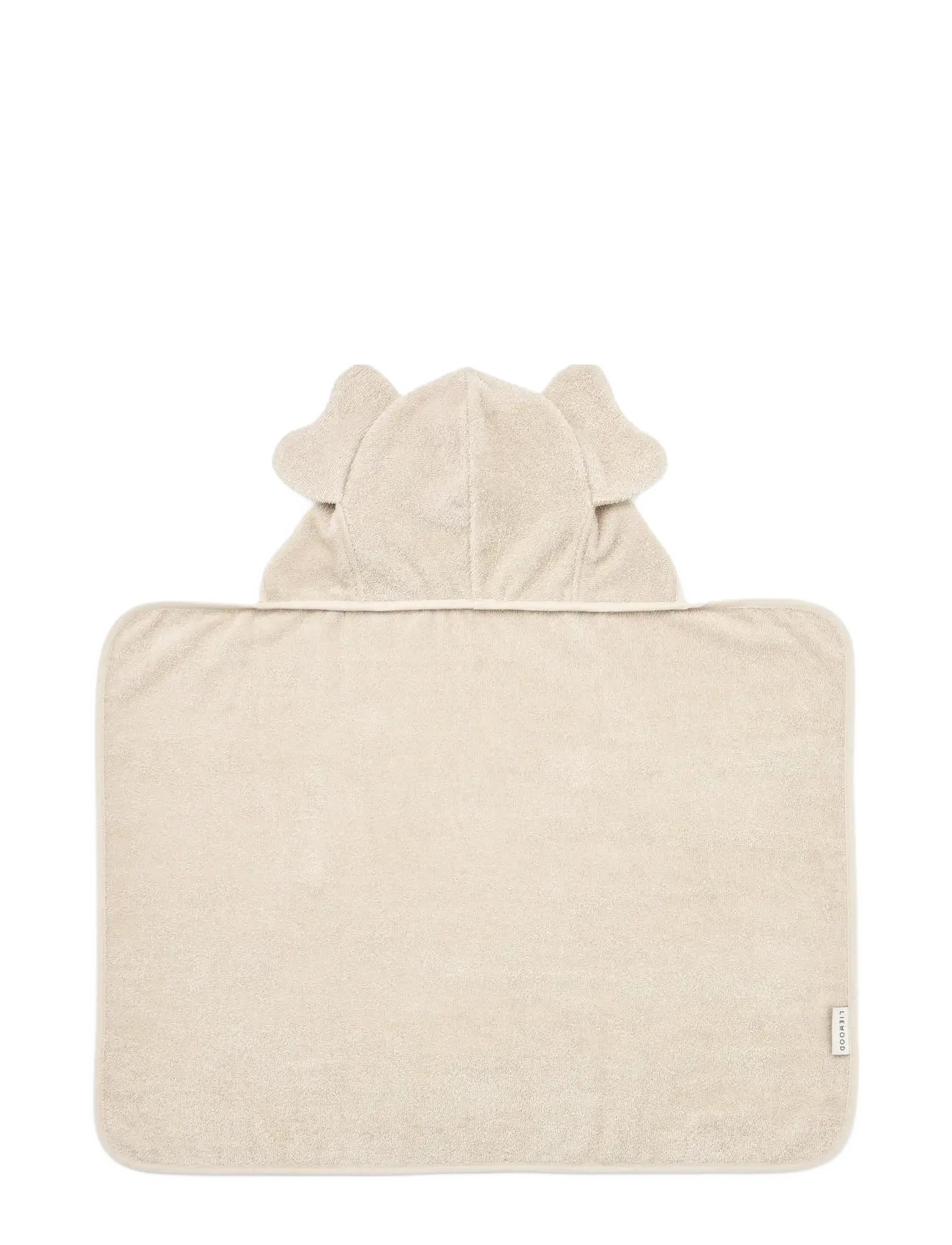 Liewood - Vilas Elephant Baby Hooded Towel - handklæði - sandy - 1