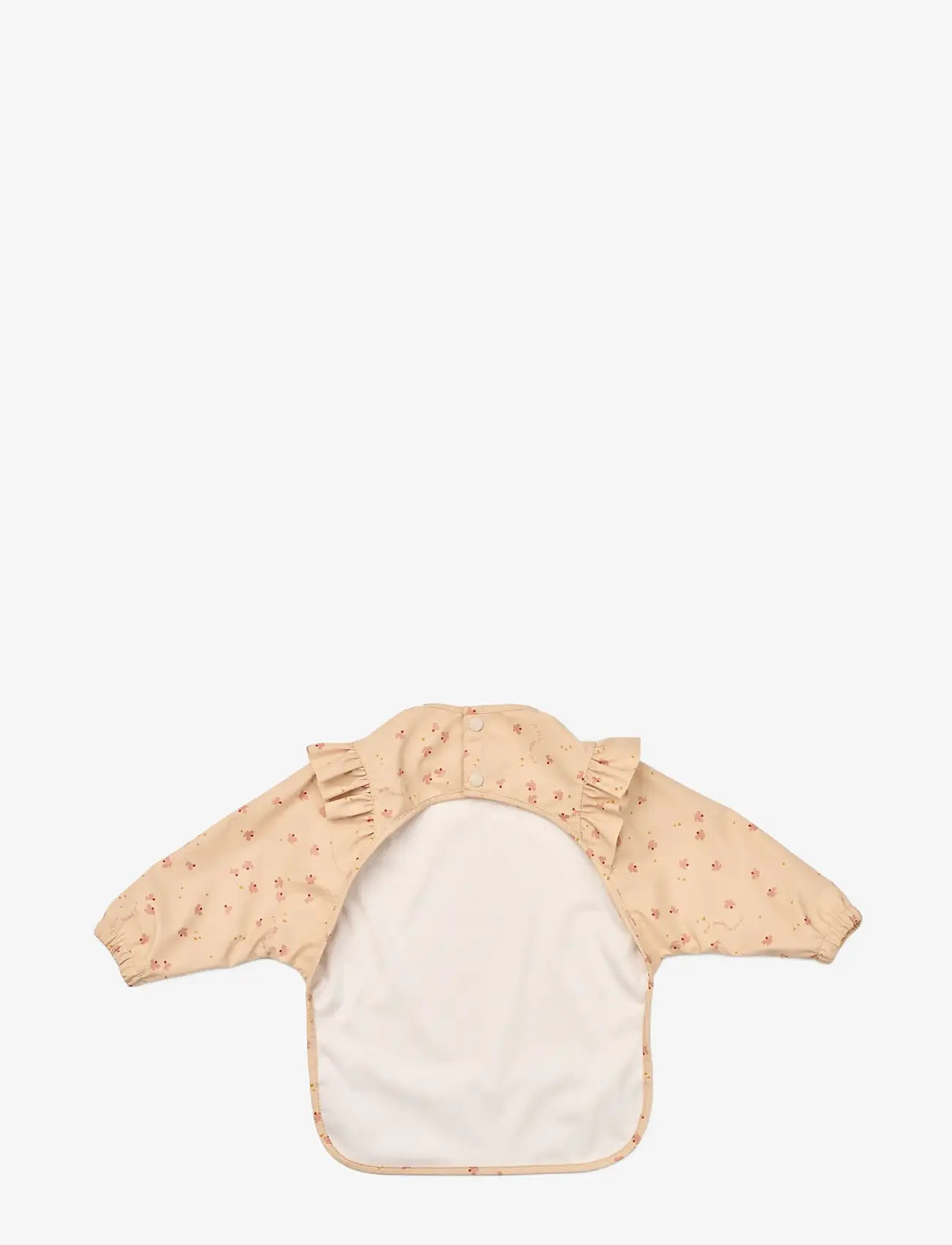 Liewood - Merle Ruffle Cape Bib - long sleeve bibs - mini butterfly / apple blossom - 2