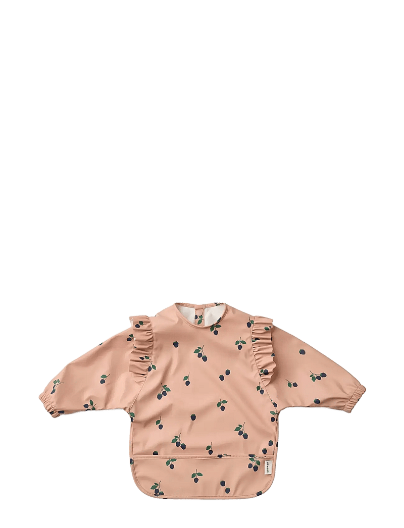 Liewood - Merle Ruffle Cape Bib - pikkade varrukatega pudipõll - berry / pale tuscany - 0