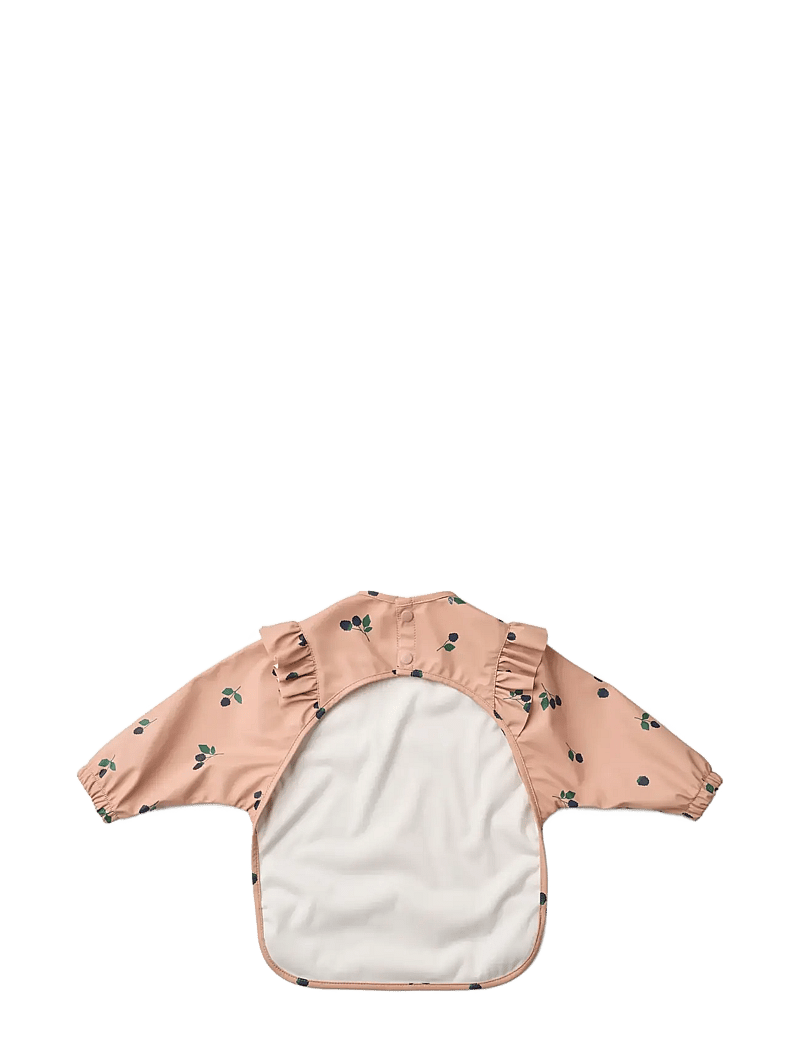 Liewood - Merle Ruffle Cape Bib - pikkade varrukatega pudipõll - berry / pale tuscany - 1