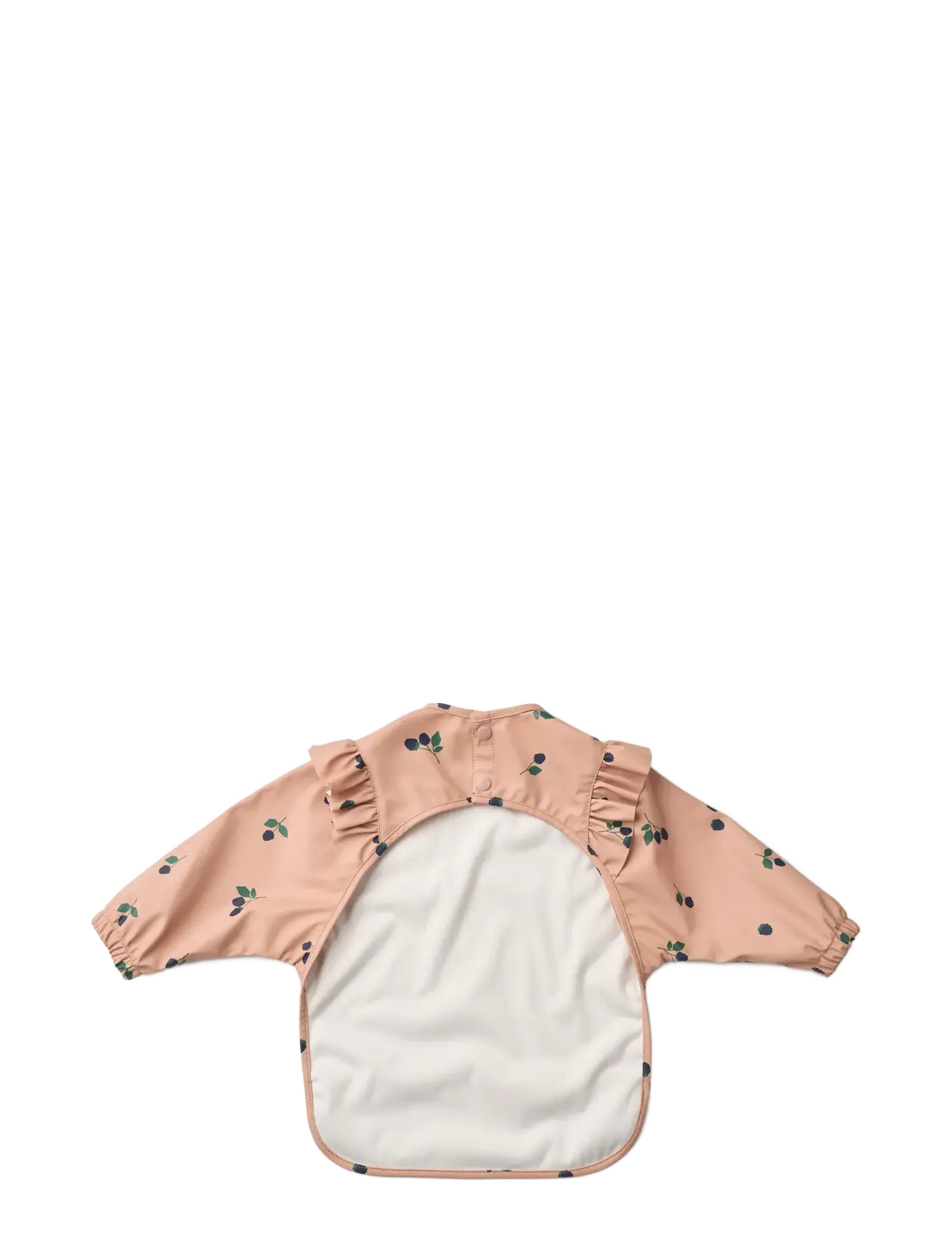Liewood - Merle Ruffle Cape Bib - pikkade varrukatega pudipõll - berry / pale tuscany - 1