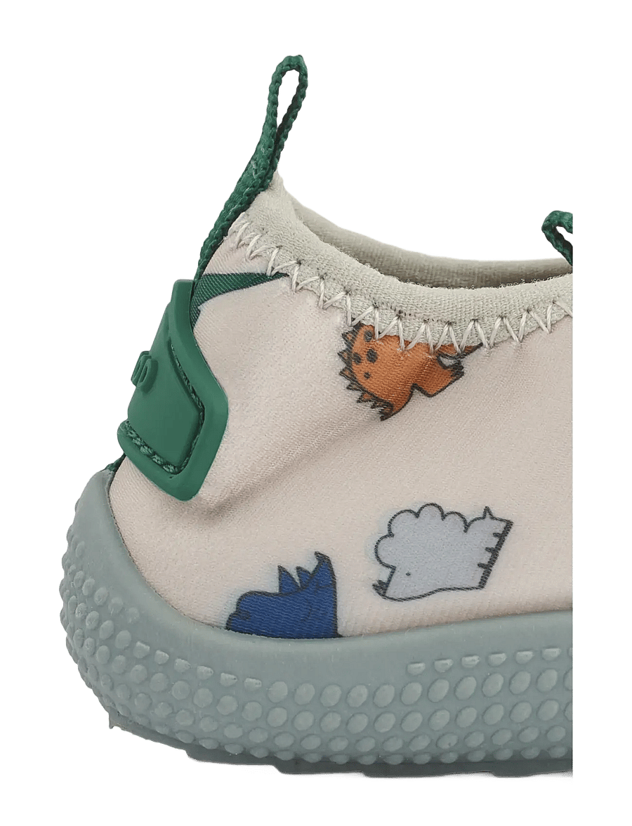 Liewood - Sanjia Sea Shoe - badskor - dinosaurs / mist - 3