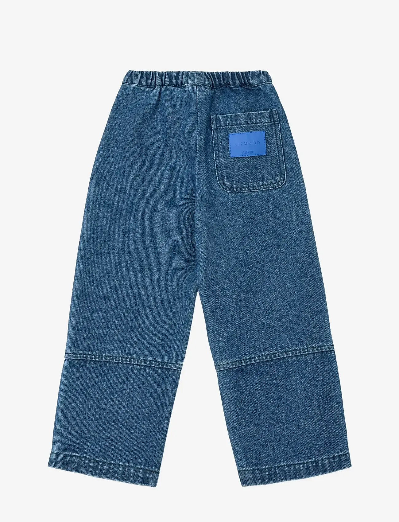 Liewood - Cesar Placement Denim Pants - loose jeans - medium blue denim - 2