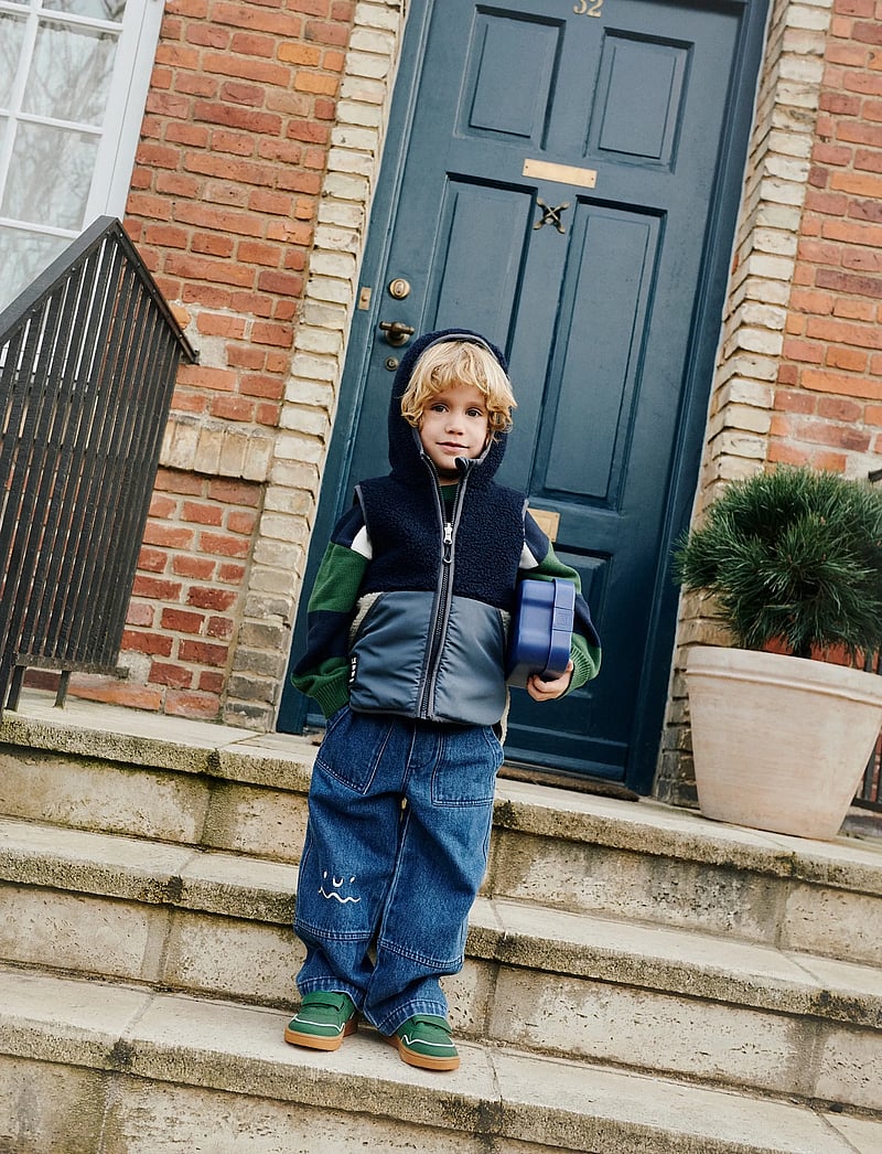 Liewood - Cesar Placement Denim Pants - loose jeans - medium blue denim - 0