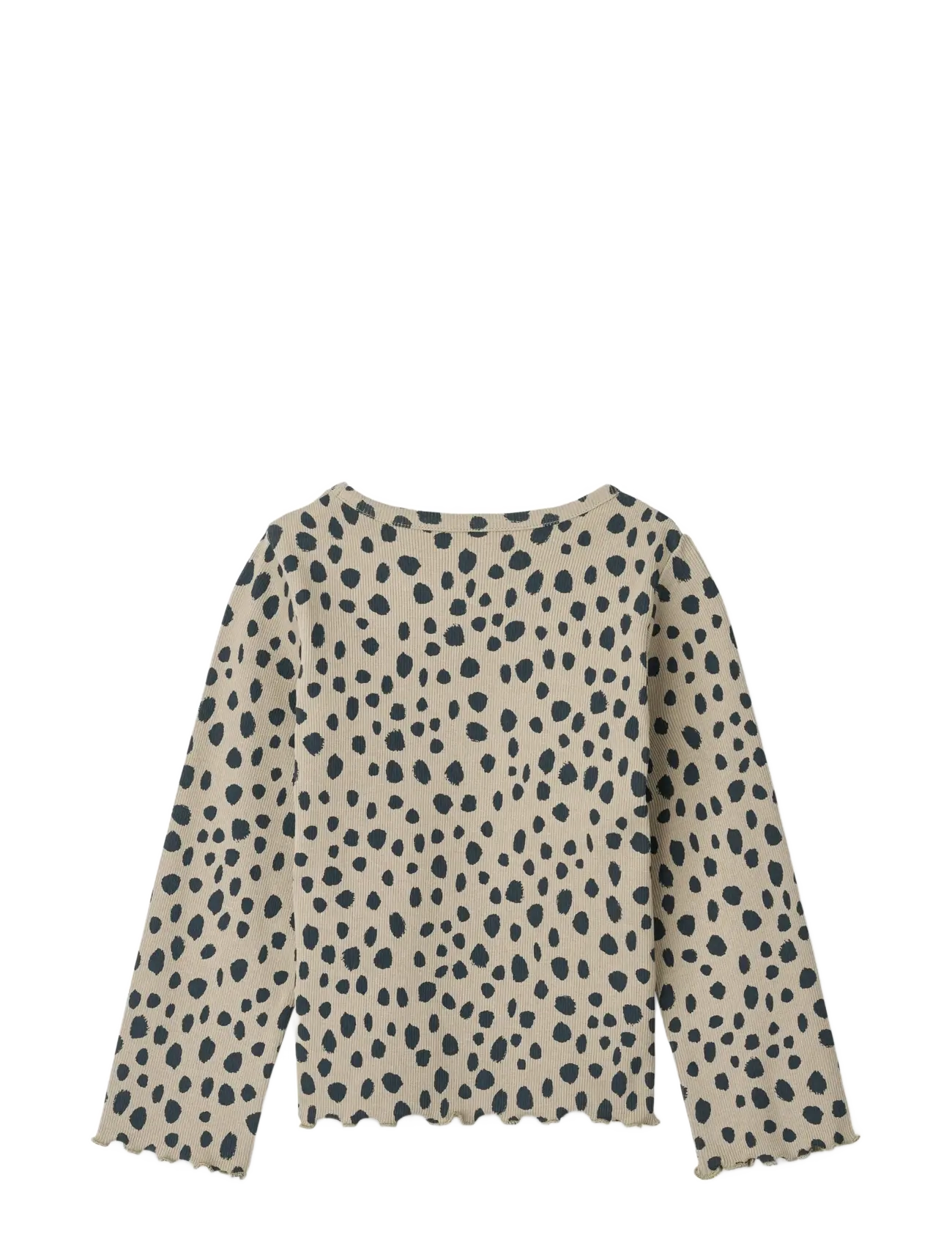 Liewood - Nieve Printed Longsleeve Rib T-shirt - leo spots / mist - 1