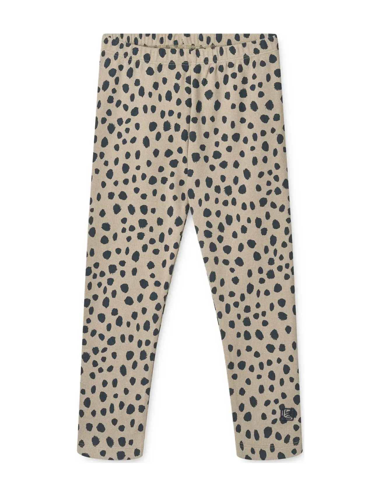 Liewood Marien Printed Rib Leggings, 98/104, Beige, Underdele > Leggings, Børn