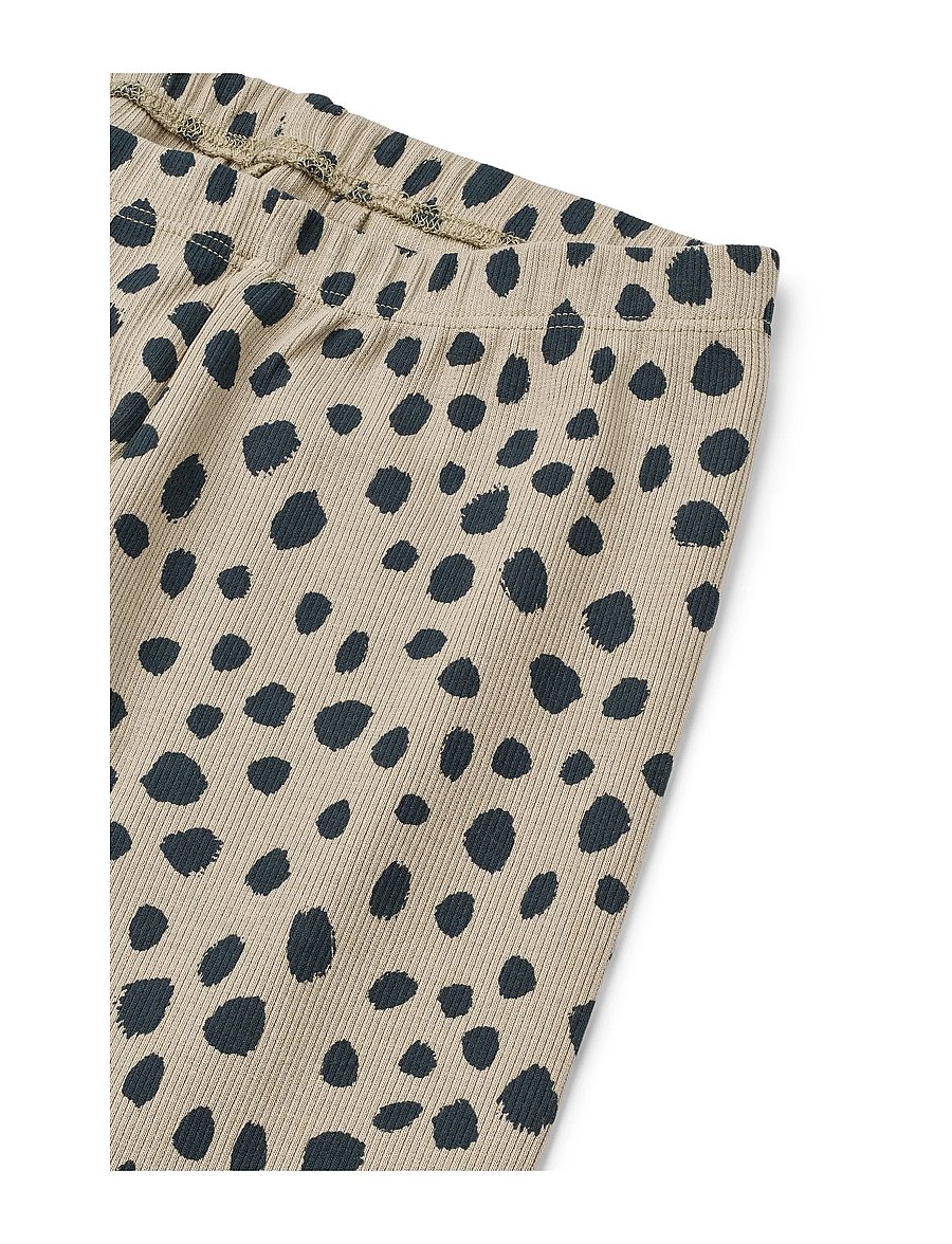 Liewood - Marien Printed Rib Leggings - leggings - leo spots / mist - 1