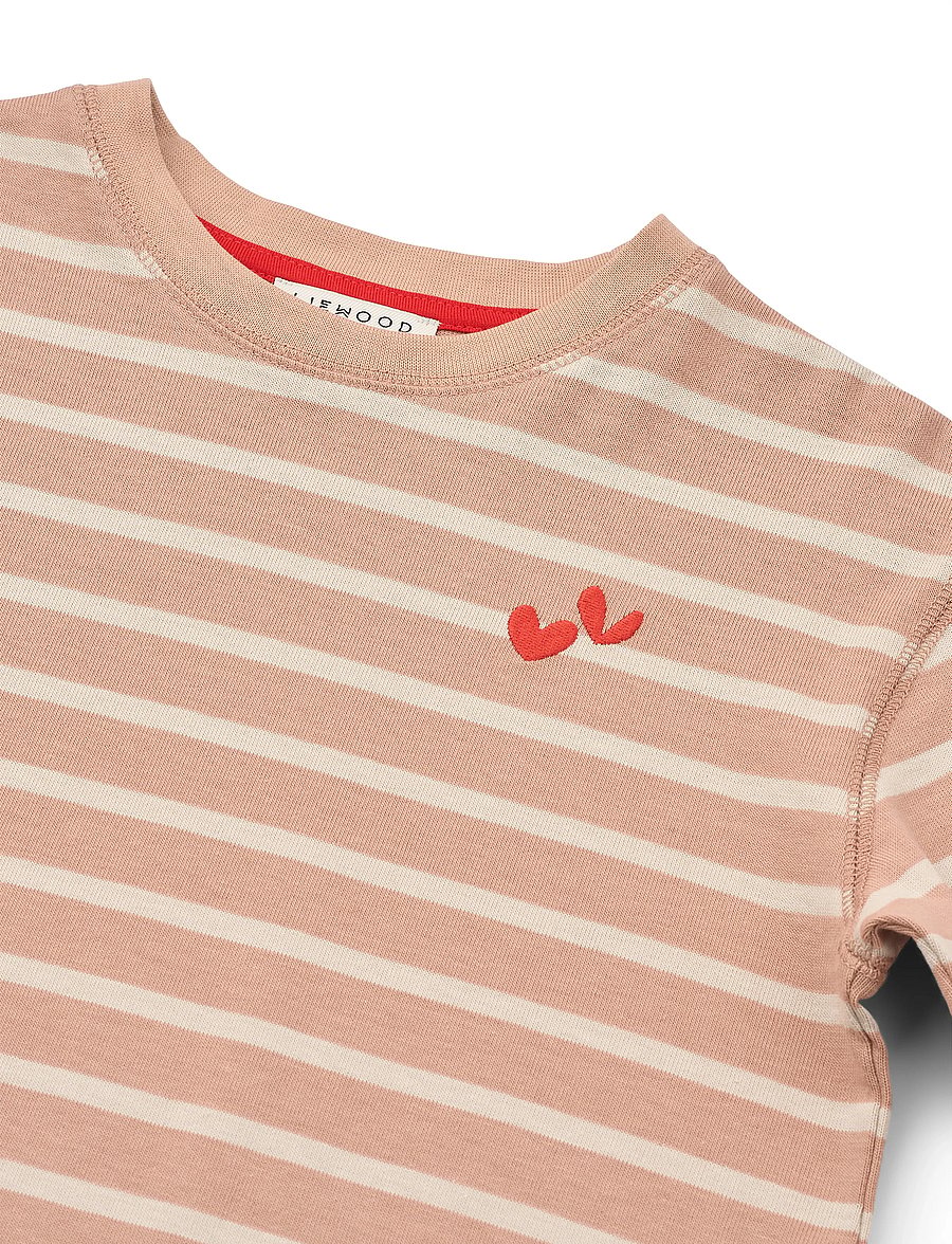 Liewood - Tyler Stripe LS T-shirt - pikkade varrukatega - pale tuscany / sandy stripe - 3