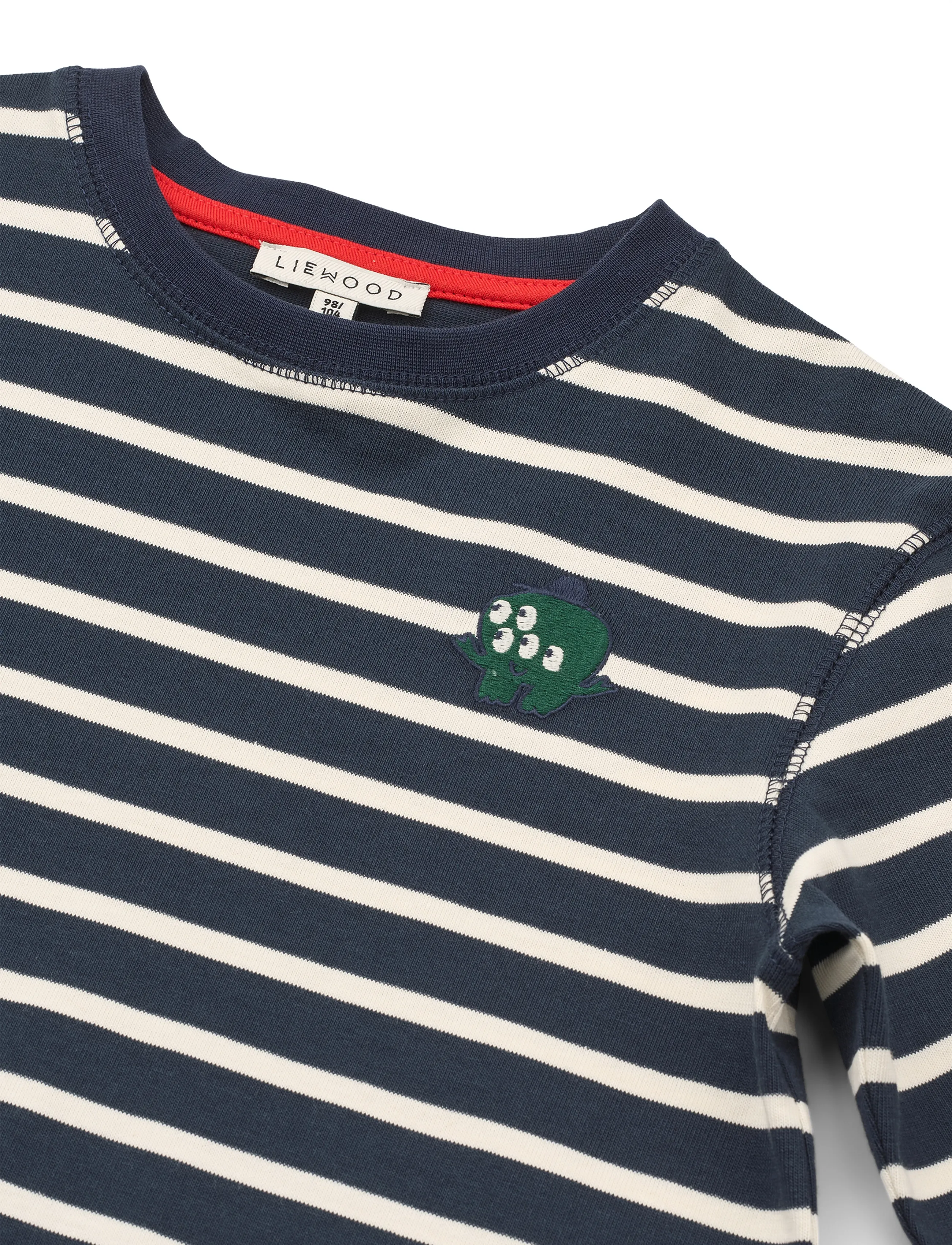 Liewood - Tyler Stripe LS T-shirt - pikkade varrukatega - y/d stripe classic navy / creme de la creme - 4
