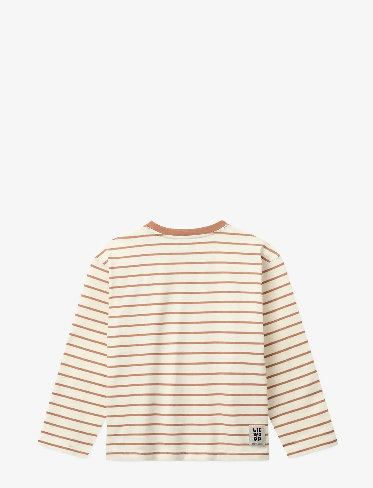 Liewood - Tyler Stripe LS T-shirt - langærmede - heart tuscany rose / creme de la creme - 2