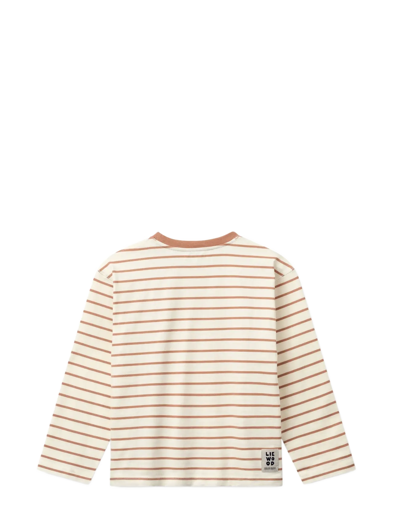 Liewood - Tyler Stripe LS T-shirt - langärmelige - heart tuscany rose / creme de la creme - 2