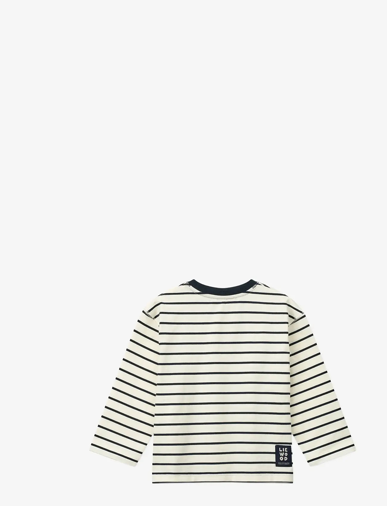 Liewood - Tyler Stripe LS T-shirt - langærmede - y/d stipes classic navy / creme de la creme - 2
