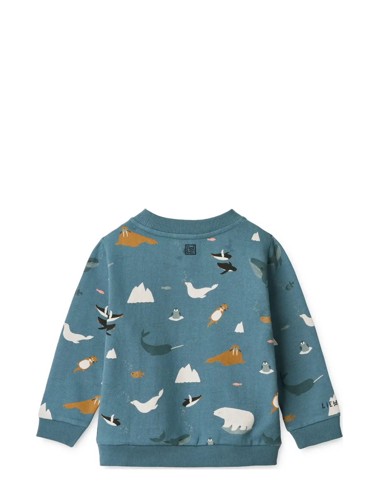 Liewood - Thora Printed Sweatshirt - sweatshirts - arctic sea /  ocean view - 1