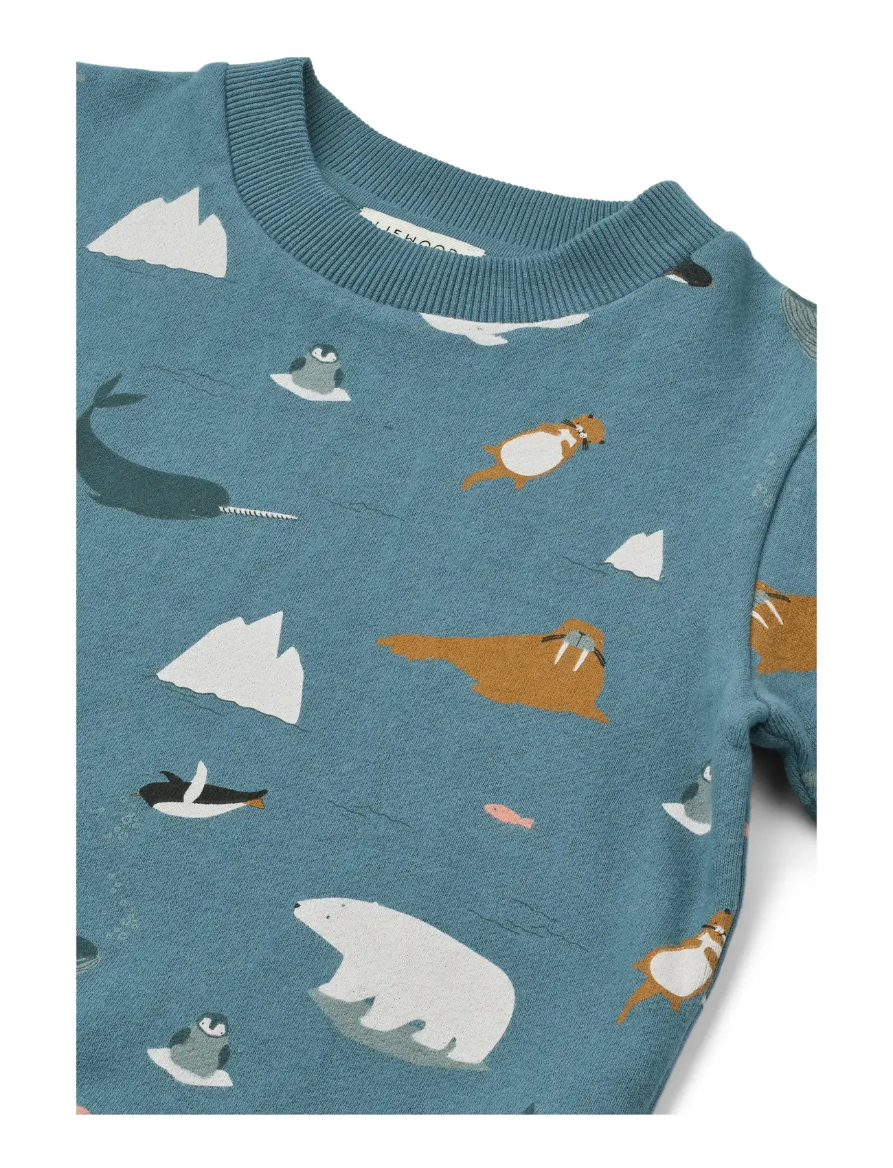 Liewood - Thora Printed Sweatshirt - sweatshirts - arctic sea /  ocean view - 2