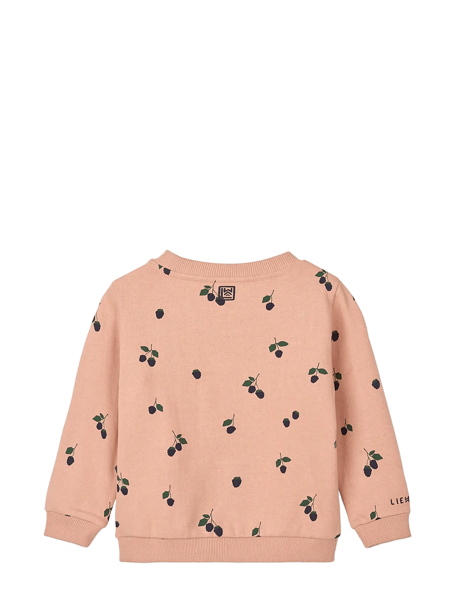 Liewood - Thora Printed Sweatshirt - sweatshirts - berry / pale tuscany - 1