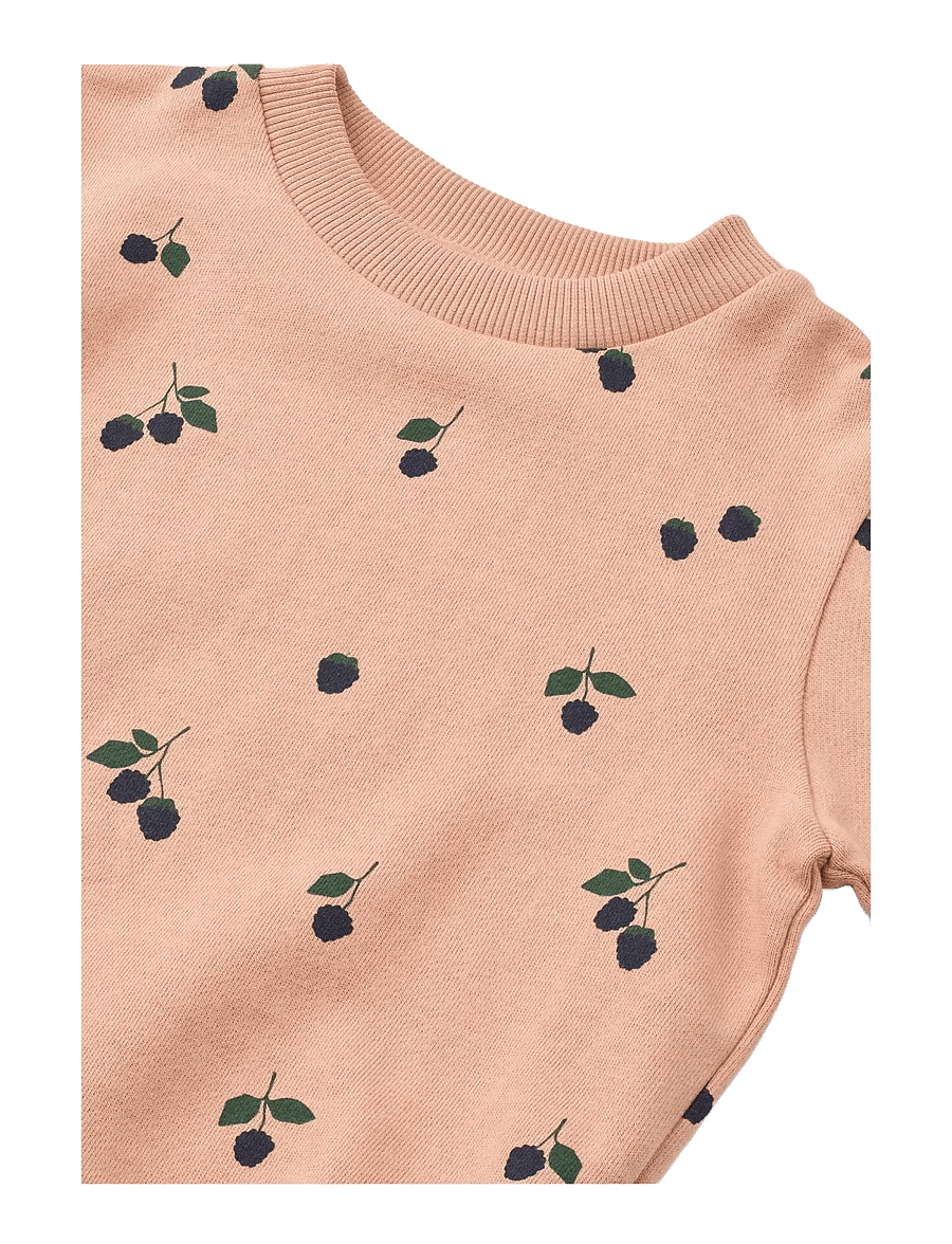 Liewood - Thora Printed Sweatshirt - sweatshirts - berry / pale tuscany - 2