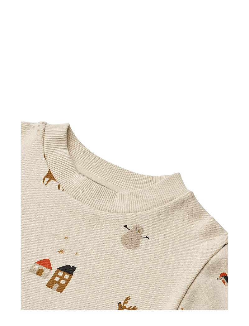 Liewood - Thora Printed Sweatshirt - sweatshirts - holiday / sandy - 2