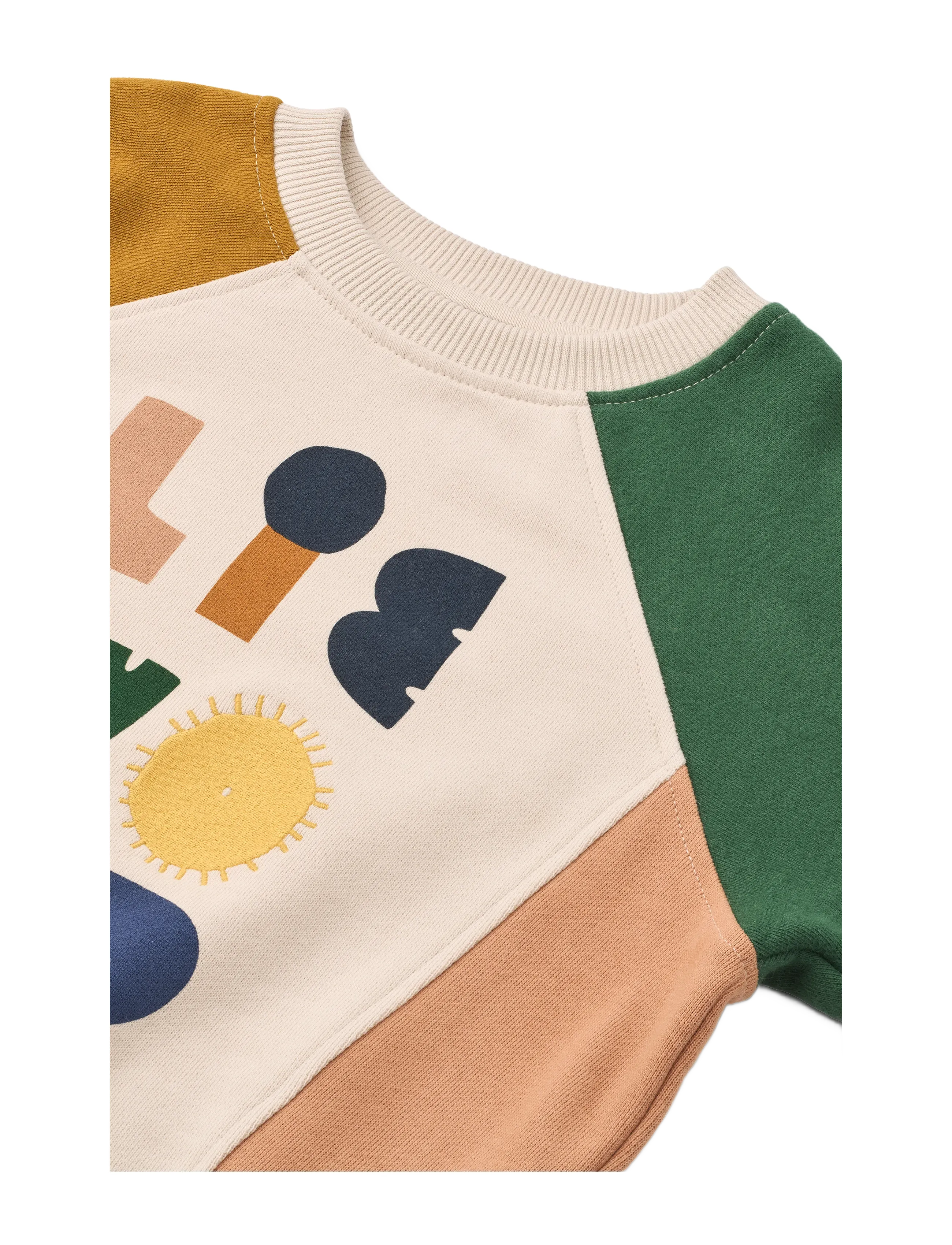 Liewood - Aude Placement Sweatshirt - svetarit & hupparit - liewood characters / golden caramel multi mix - 2