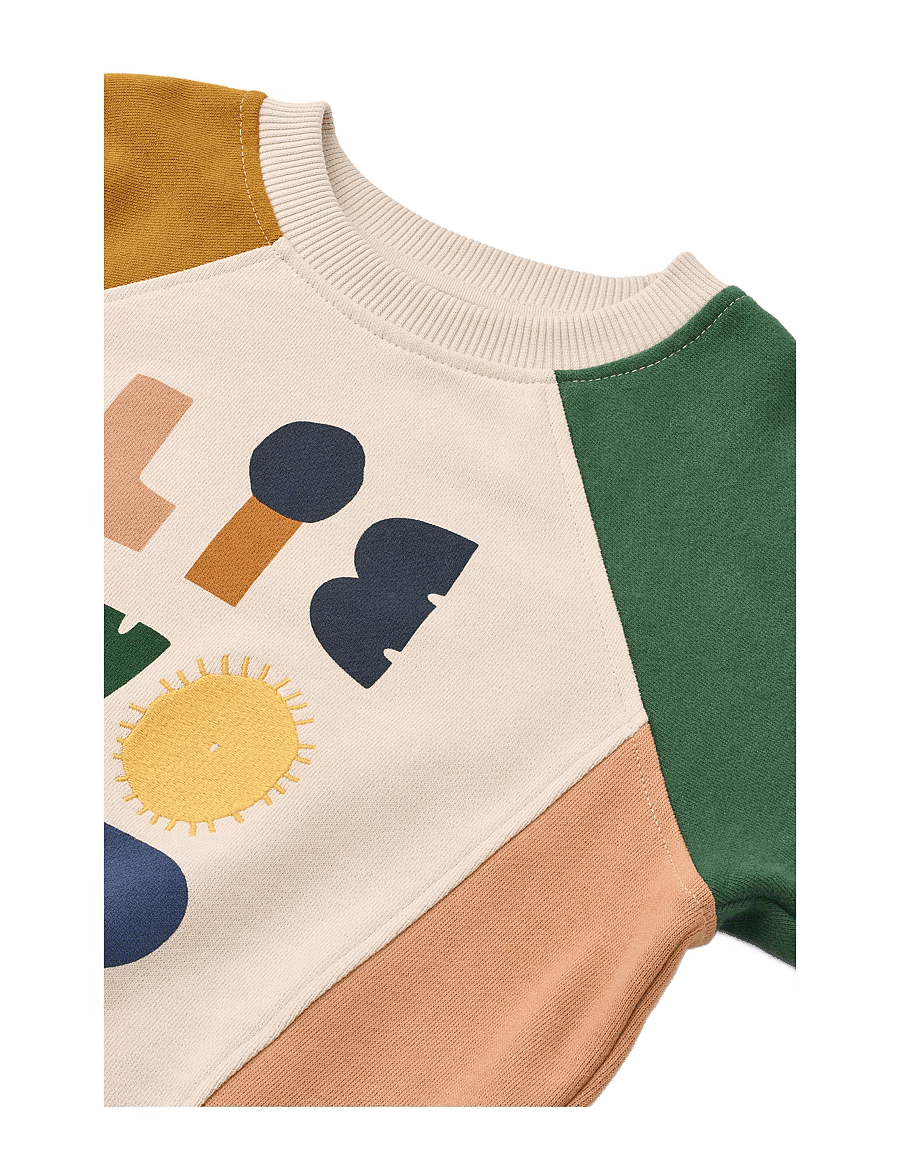 Liewood - Aude Placement Sweatshirt - dressipluusid ja kapuutsiga dressipluusid - liewood characters / golden caramel multi mix - 2