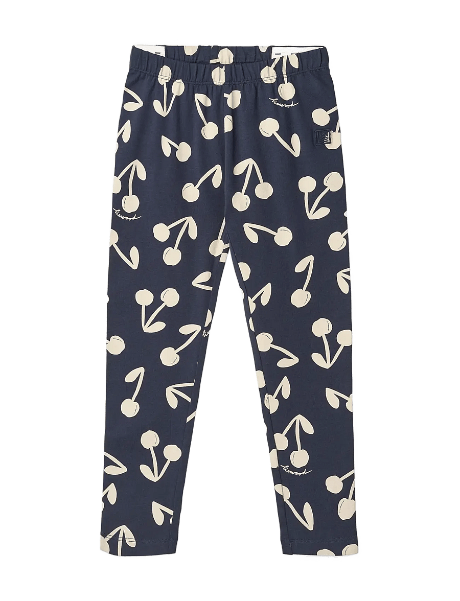 Liewood - Marie Printed Leggings - leggings - cherry blossom / classic navy - 0