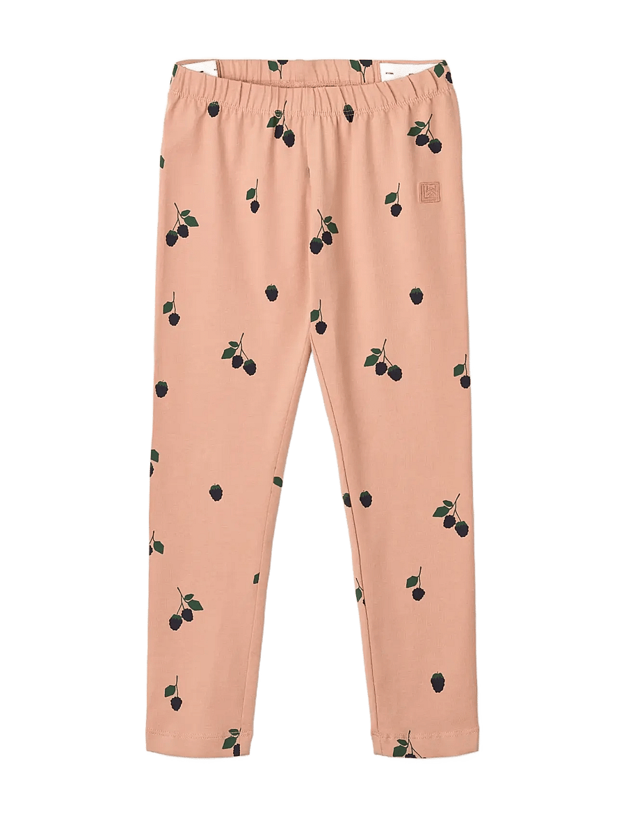 Liewood - Marie Printed Leggings - leggings - berry / pale tuscany - 0