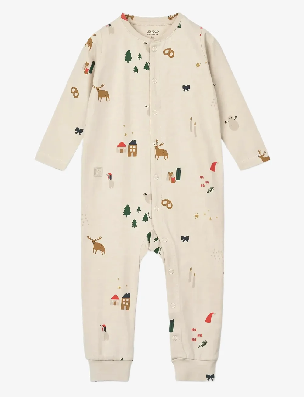 Liewood - Birk printed pyjamas jumpsuit - schlafoveralls - holiday / sandy - 0