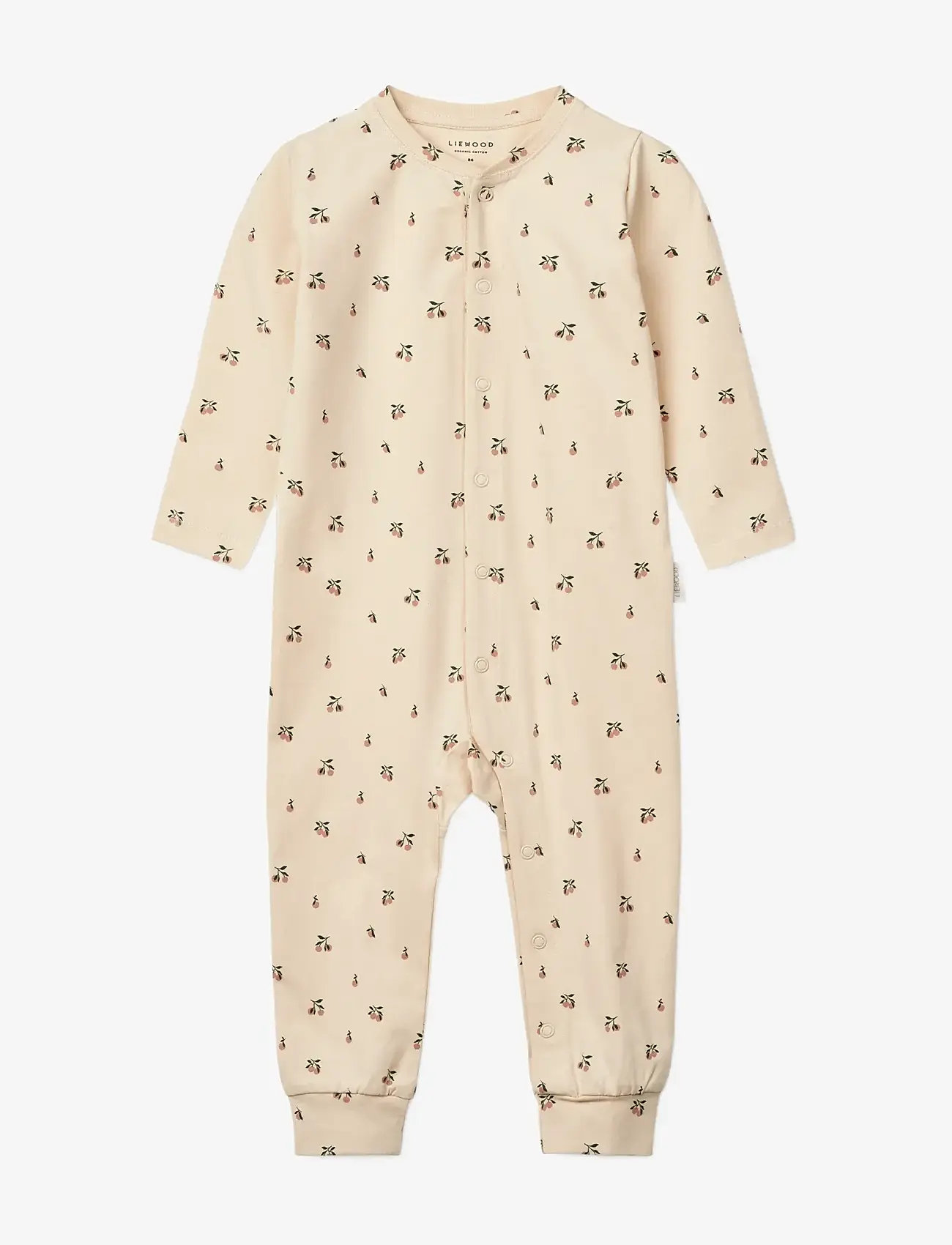 Liewood - Birk printed pyjamas jumpsuit - sleeping overalls - peach mini / sea shell - 1