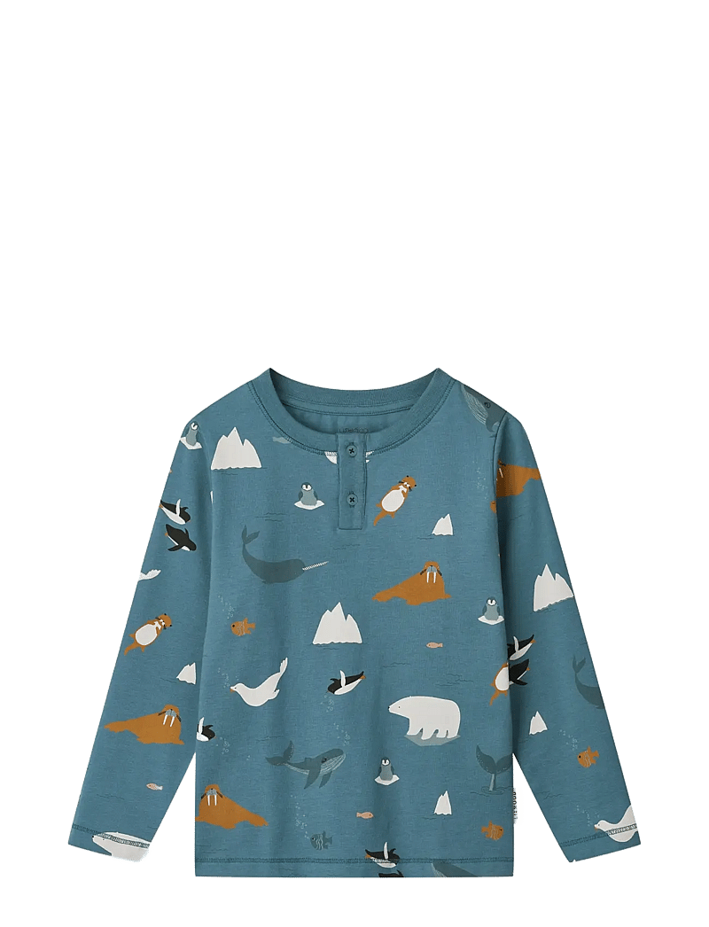 Liewood - Wilhelm Printed Pyjamas Set - pyjama-sets - arctic sea / ocean view - 1