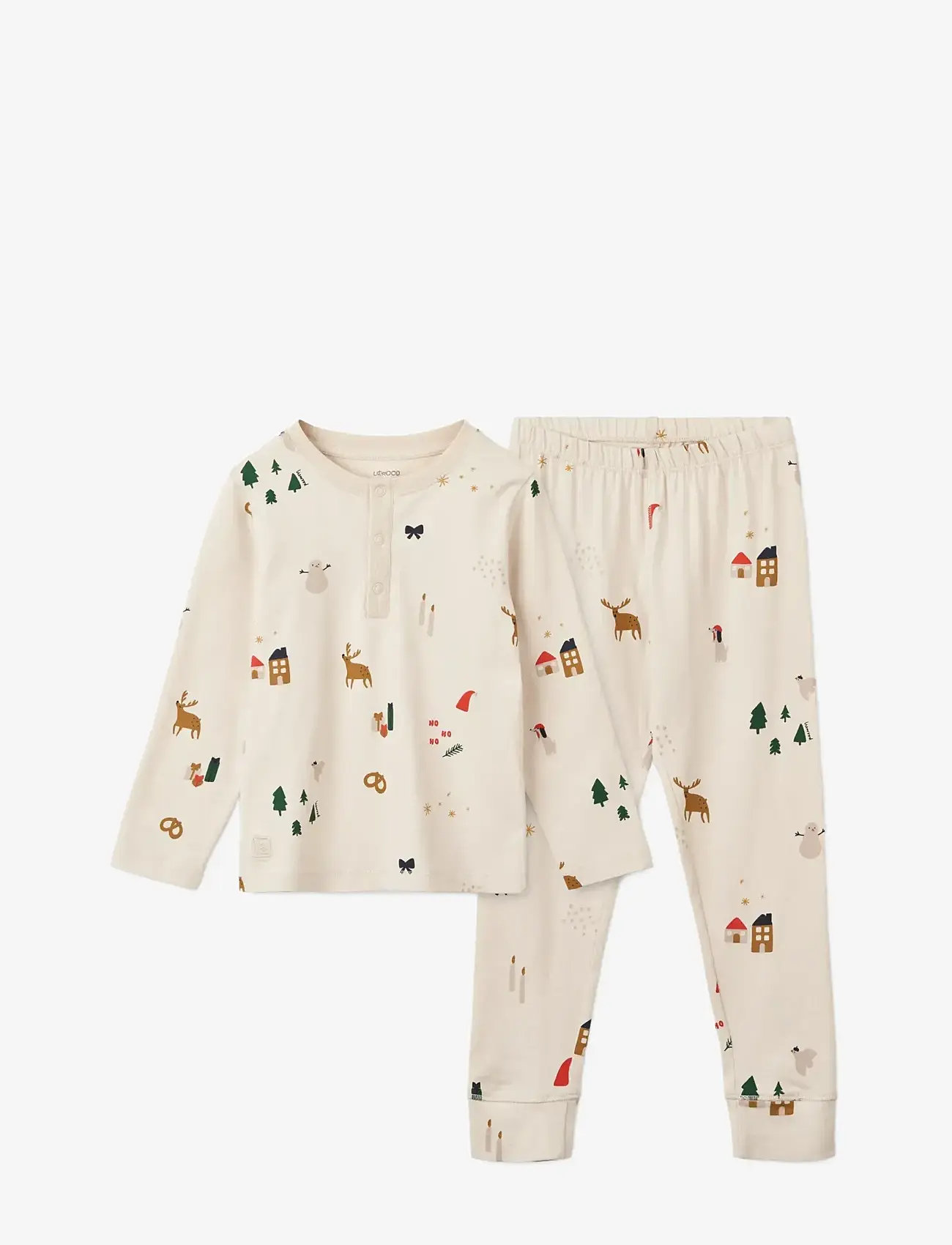 Liewood - Wilhelm printed pyjamas set - pyjama-sets - holiday / sandy - 0