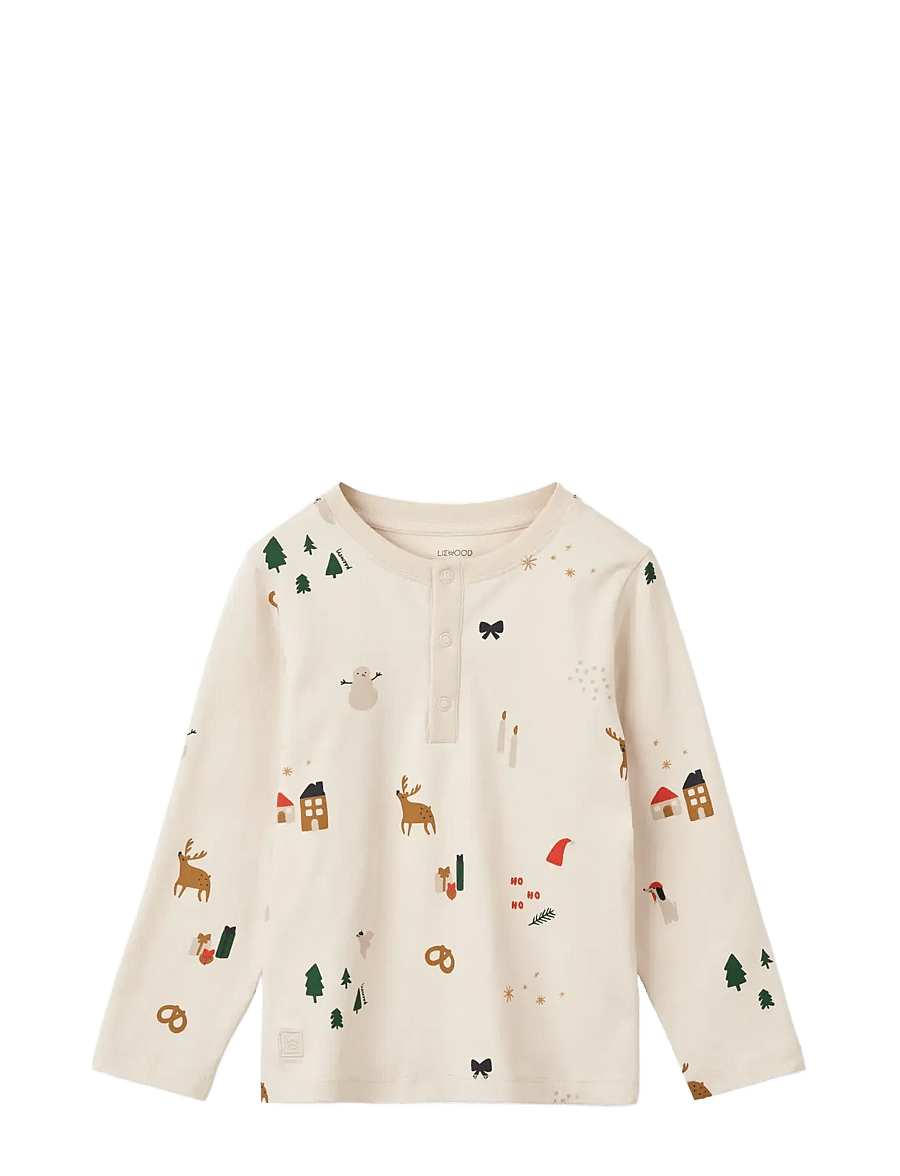 Liewood - Wilhelm printed pyjamas set - sets - holiday / sandy - 1