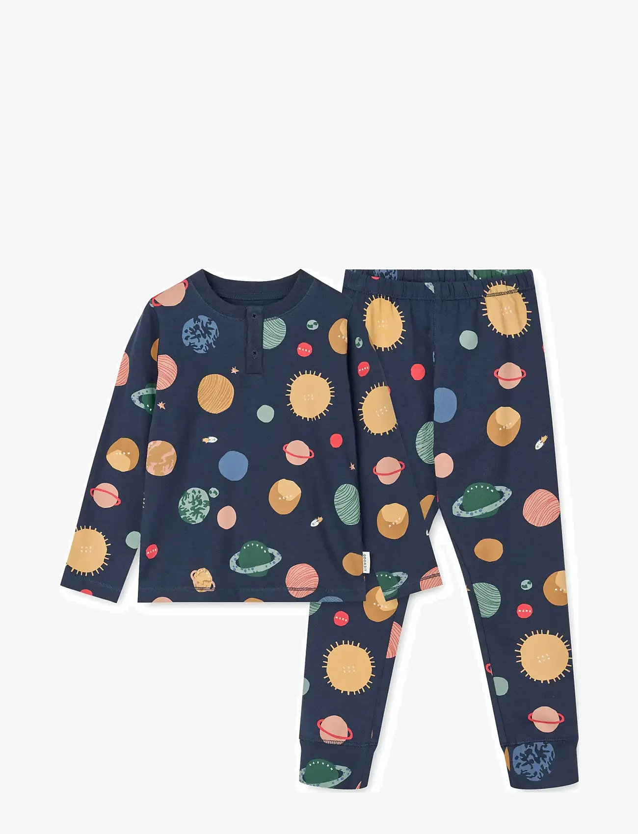 Liewood - Wilhelm printed pyjamas set - sets - universe / classic navy - 0