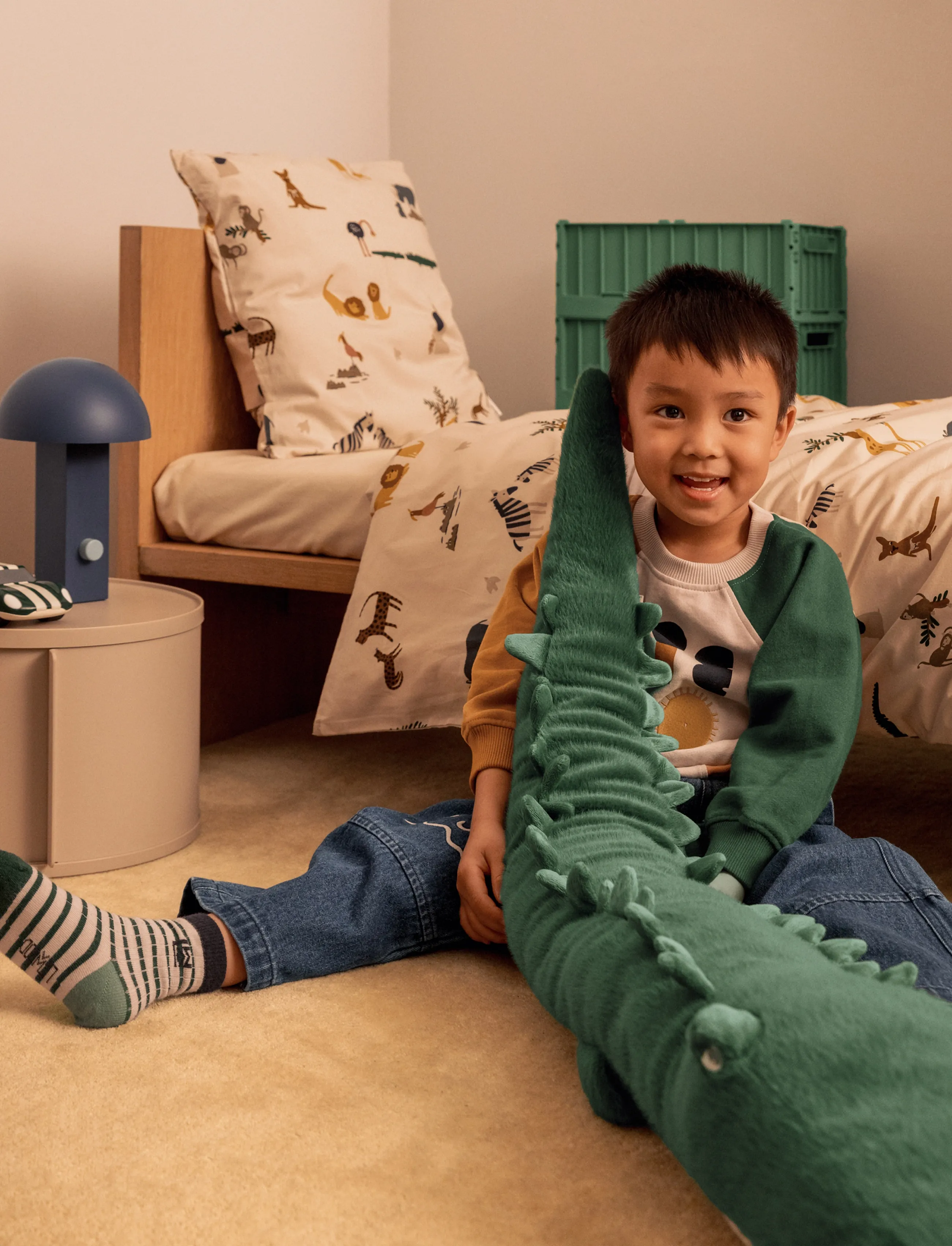 Liewood - Brayden Carlos Crocodile Teddy - teddybjørne - garden green - 0