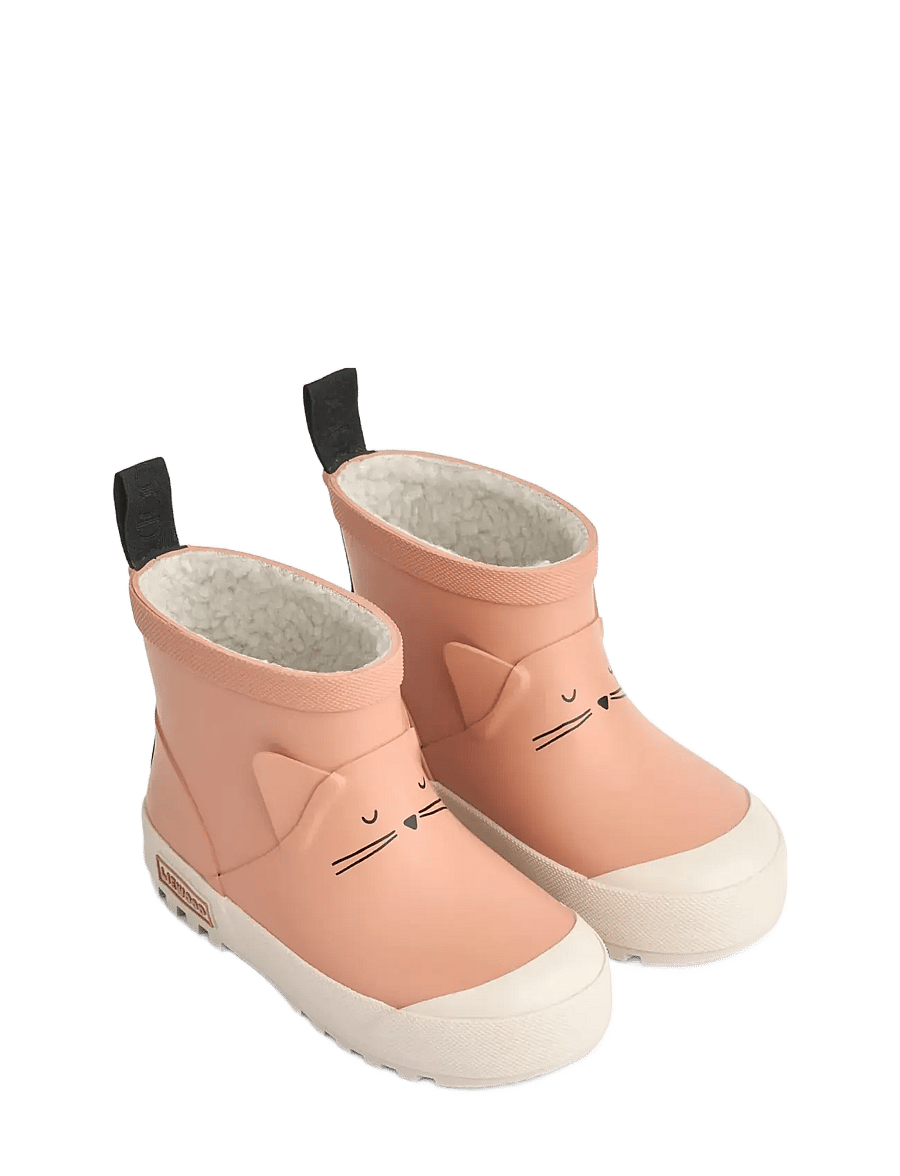 Liewood - Jesse Cat Thermo Rainboot - gefütterte gummistiefel - tuscany rose - 0